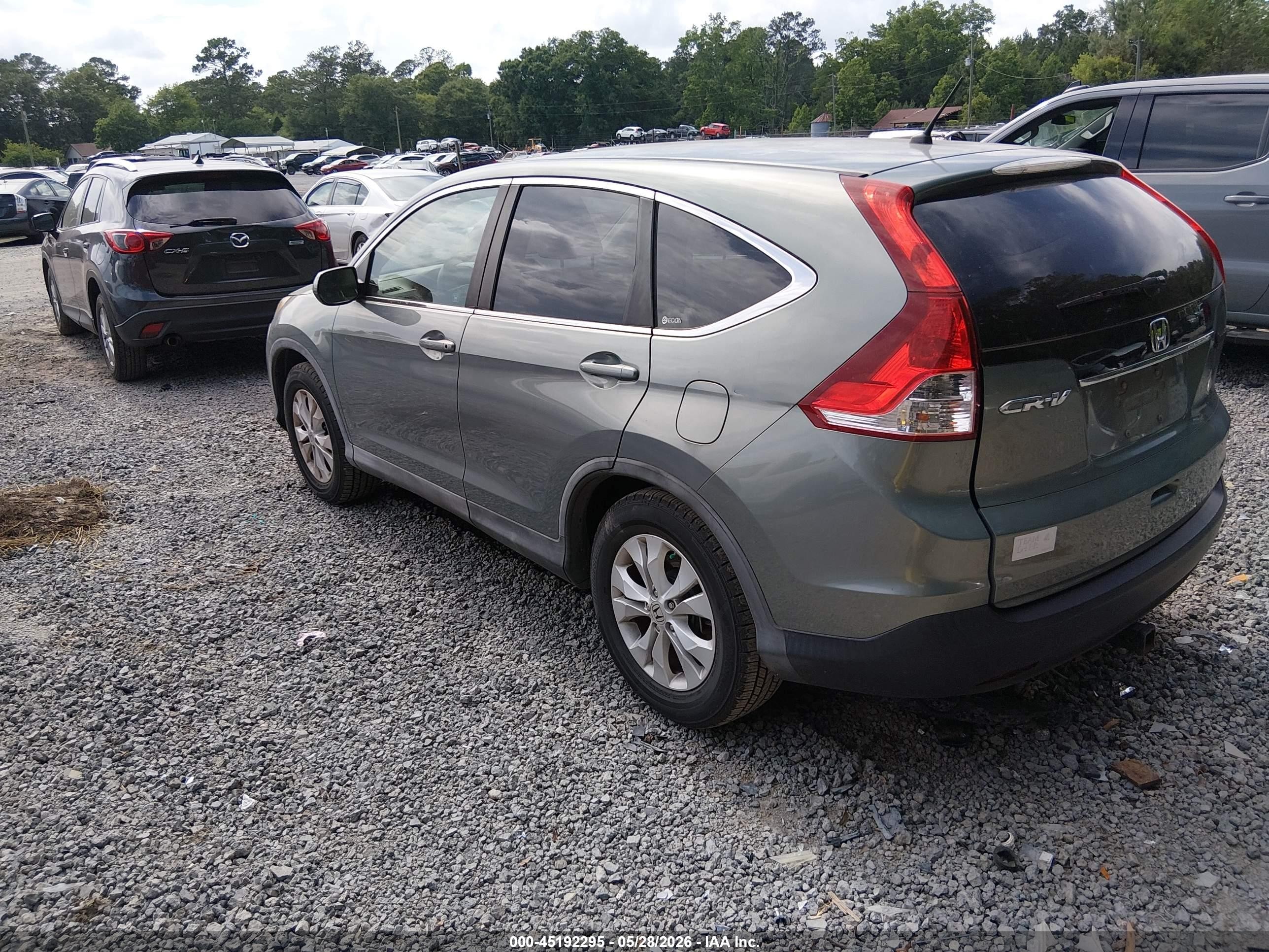 2012 Honda Cr-v Ex Beige vin: 5J6RM3H5XCL024817