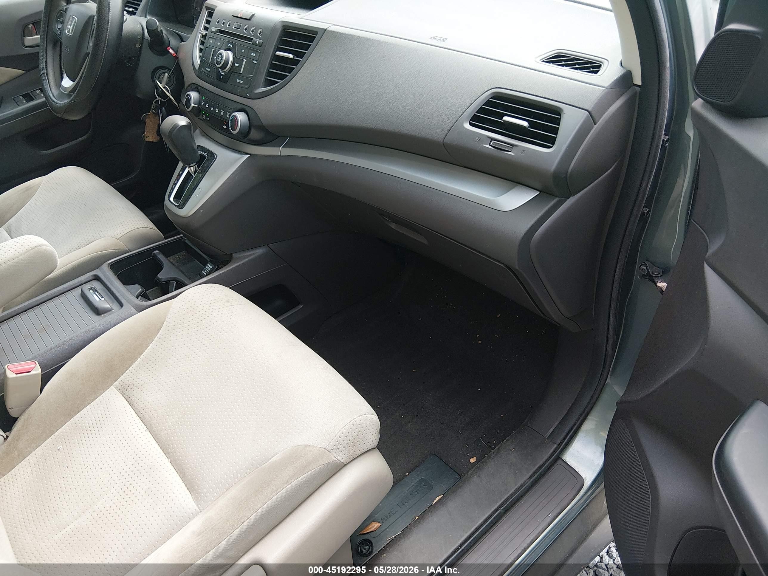 2012 Honda Cr-v Ex Beige vin: 5J6RM3H5XCL024817