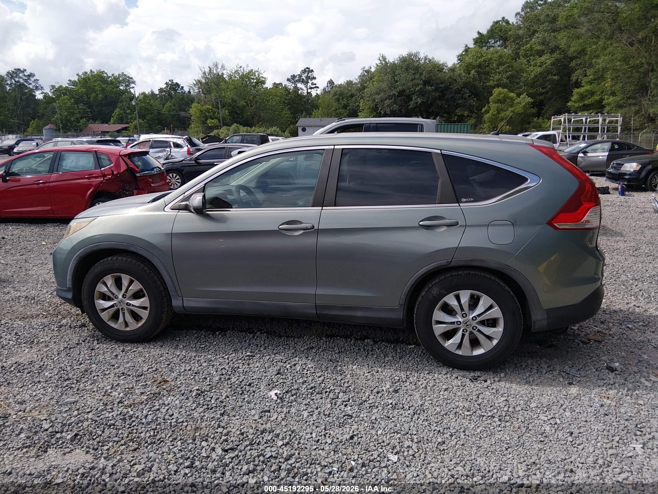 2012 Honda Cr-v Ex Beige vin: 5J6RM3H5XCL024817