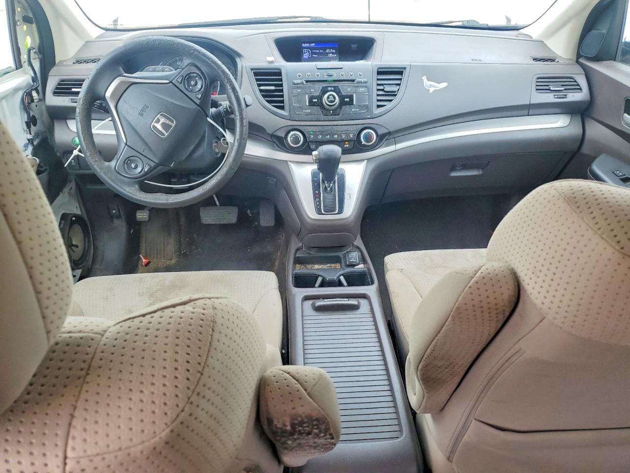 2012 Honda Cr-v Ex White vin: 5J6RM3H5XCL041441