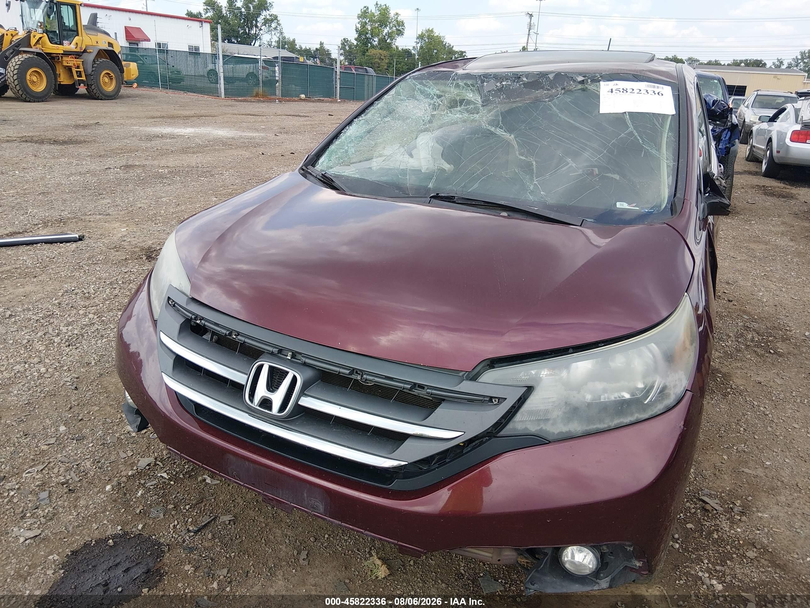 2013 Honda Cr-v Ex Maroon vin: 5J6RM3H5XDL001104
