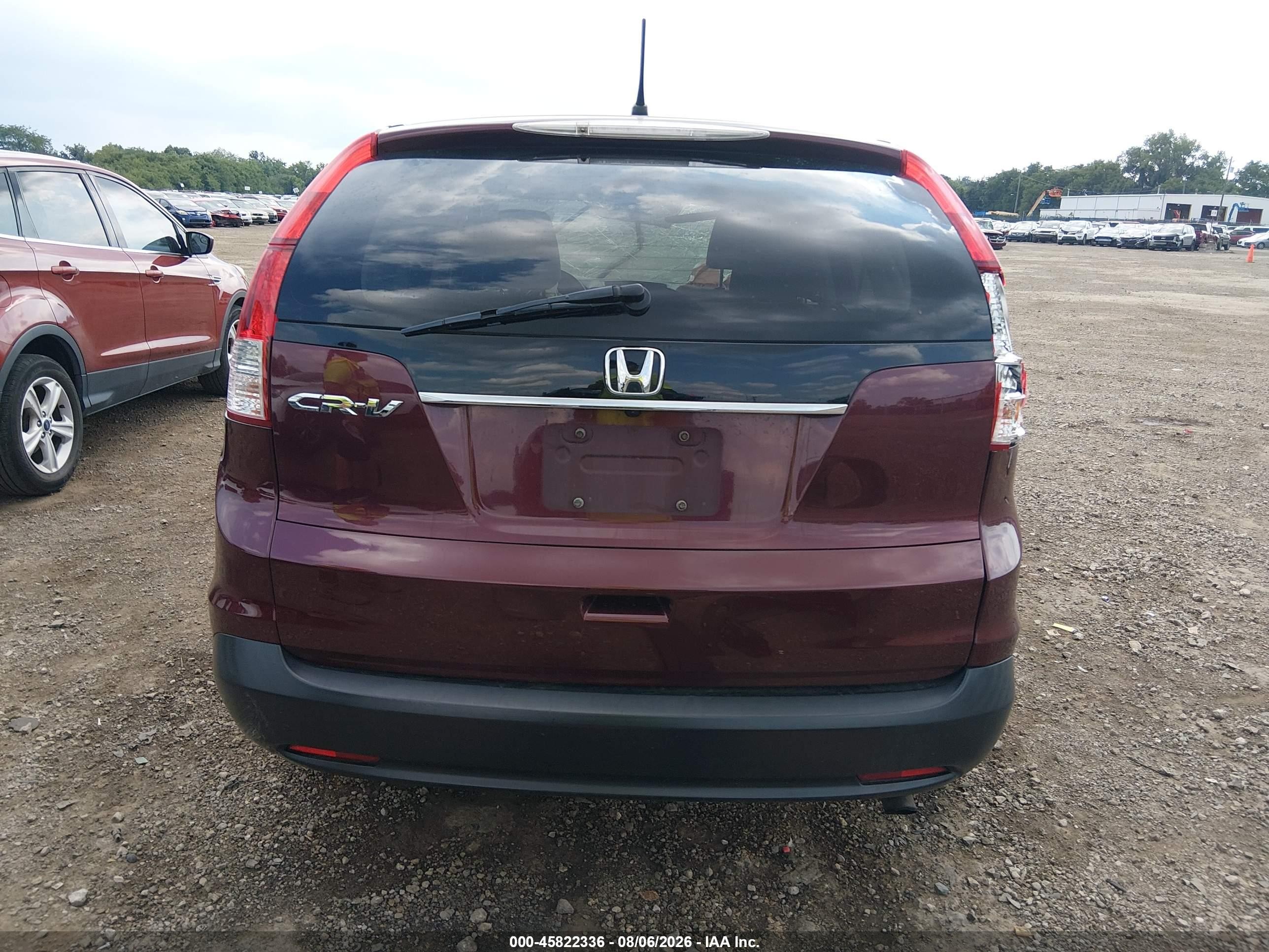 2013 Honda Cr-v Ex Maroon vin: 5J6RM3H5XDL001104