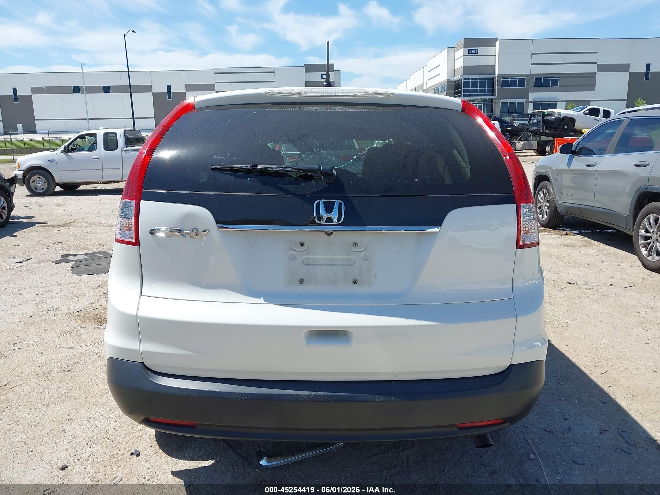 2013 Honda Cr-v Ex White vin: 5J6RM3H5XDL023605