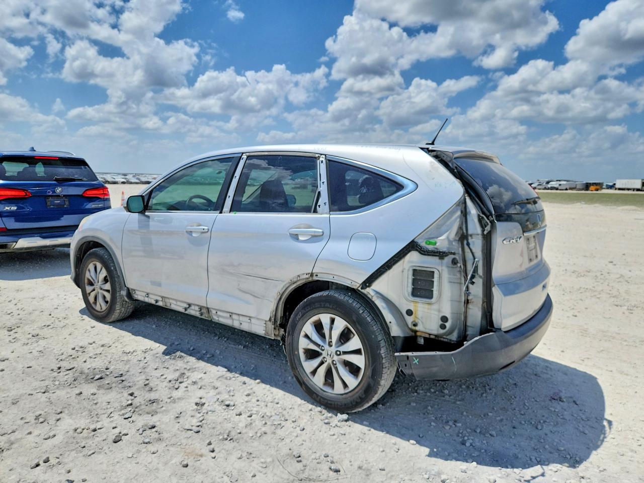 2013 Honda Cr-v Ex Silver vin: 5J6RM3H5XDL039299