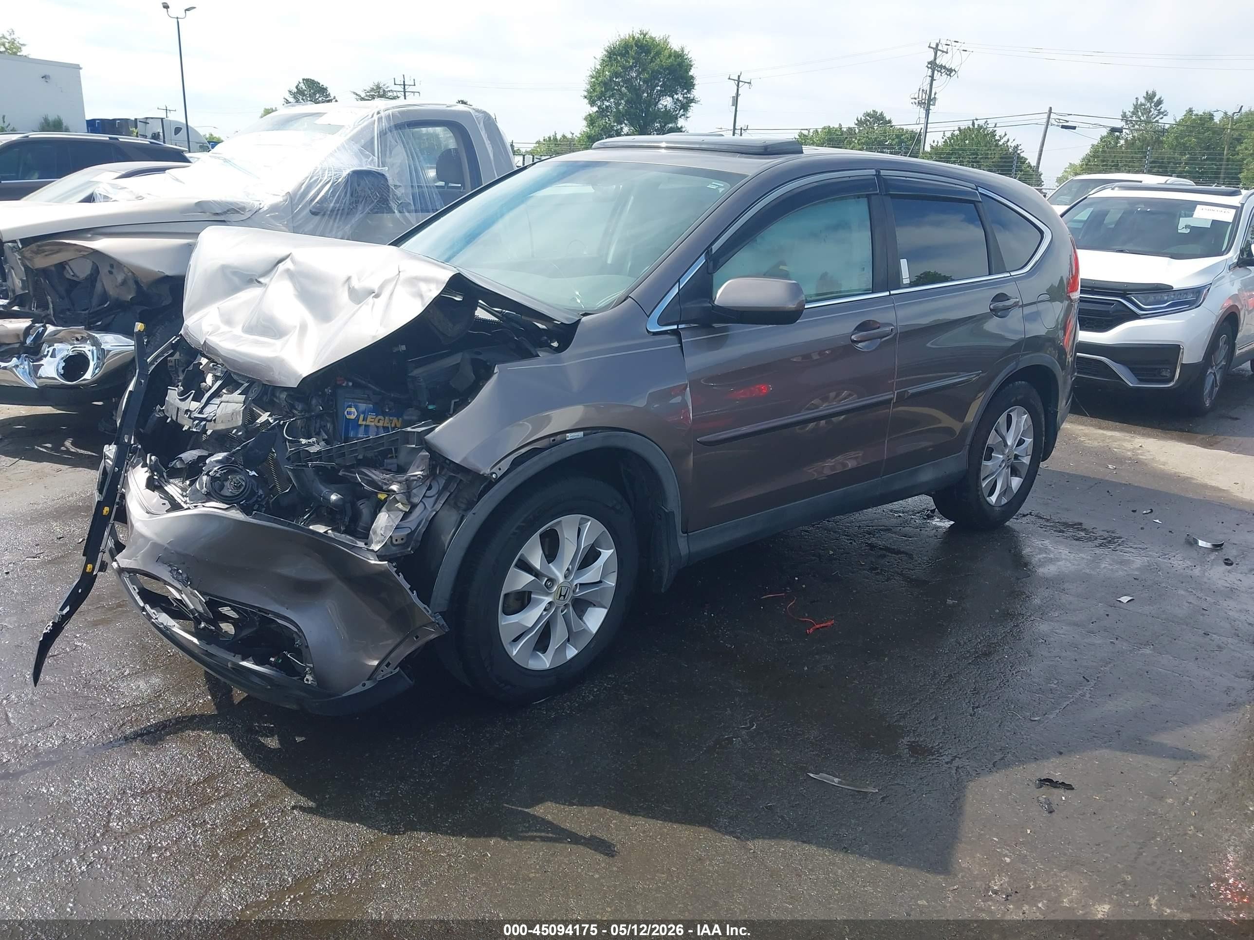 2013 Honda Cr-v Ex Brown vin: 5J6RM3H5XDL040503