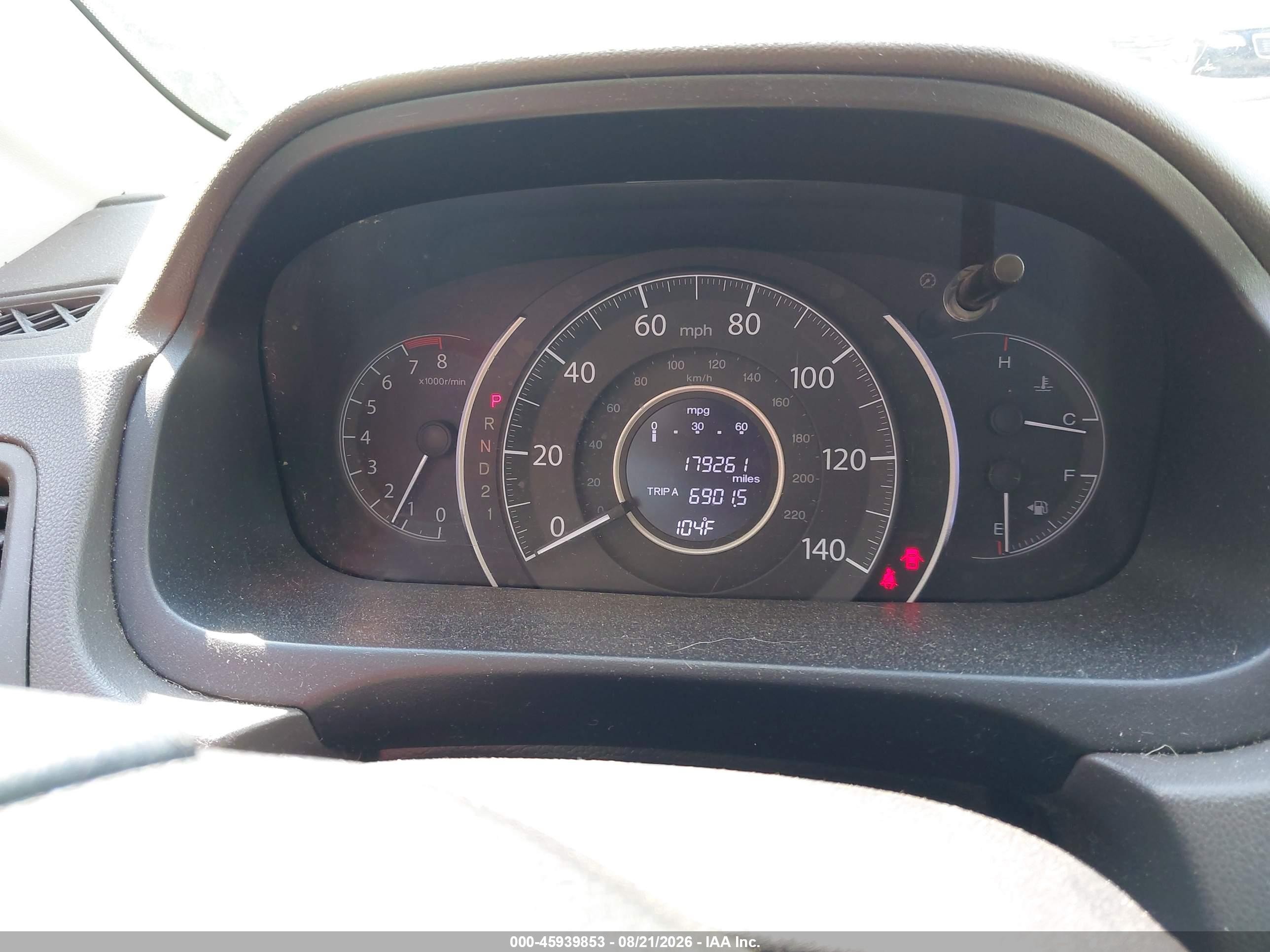 2014 Honda Cr-v Ex Серый vin: 5J6RM3H5XEL005400