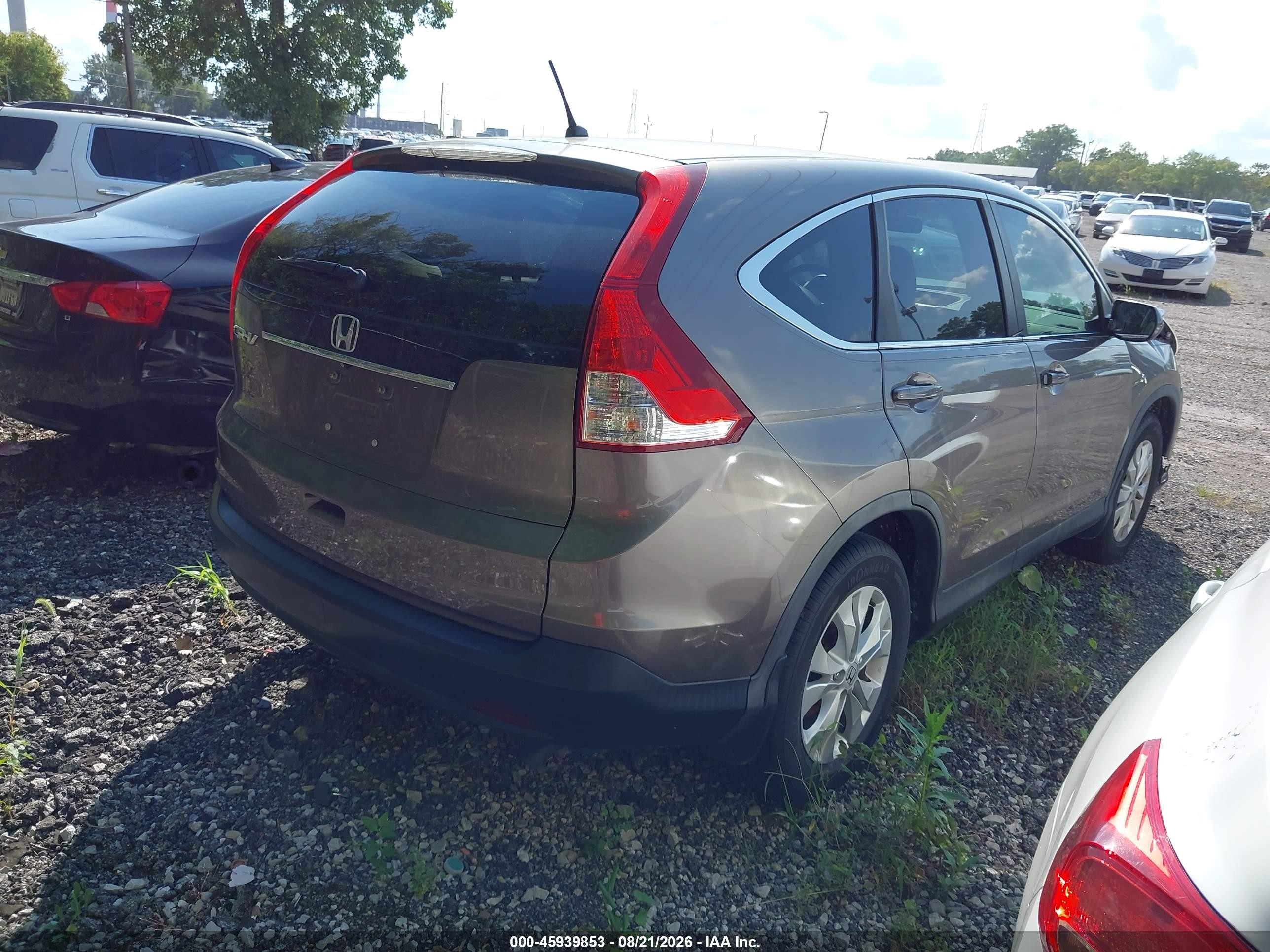 2014 Honda Cr-v Ex Серый vin: 5J6RM3H5XEL005400