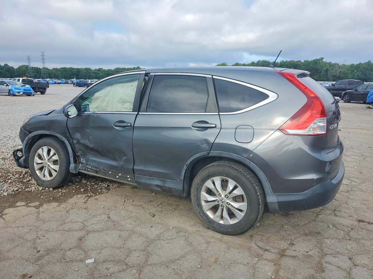 2014 Honda Cr-v Ex Gray vin: 5J6RM3H5XEL008748