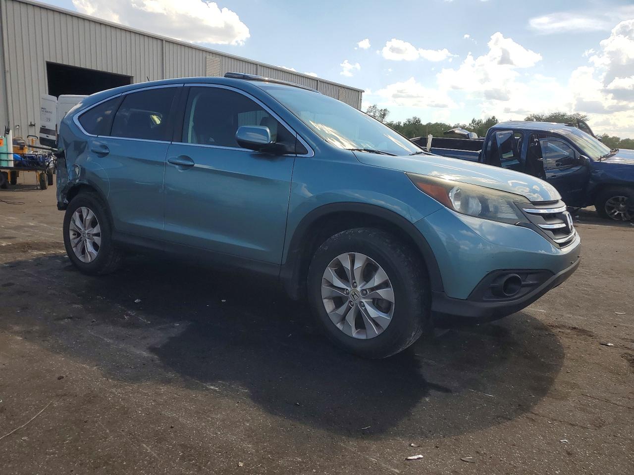 2014 Honda Cr-v Ex Blue vin: 5J6RM3H5XEL026778