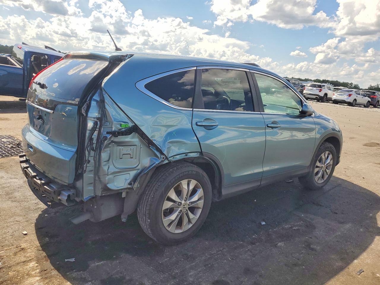 2014 Honda Cr-v Ex Blue vin: 5J6RM3H5XEL026778
