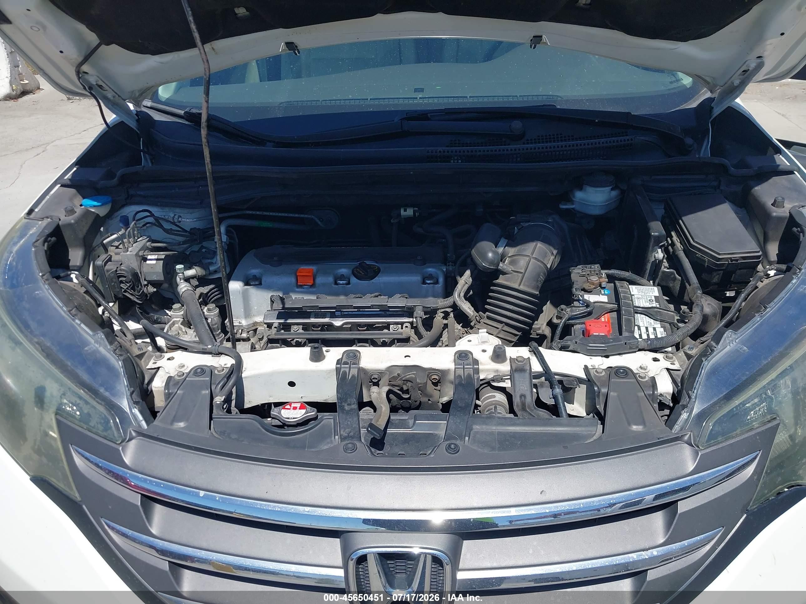 2014 Honda Cr-v Ex White vin: 5J6RM3H5XEL027462