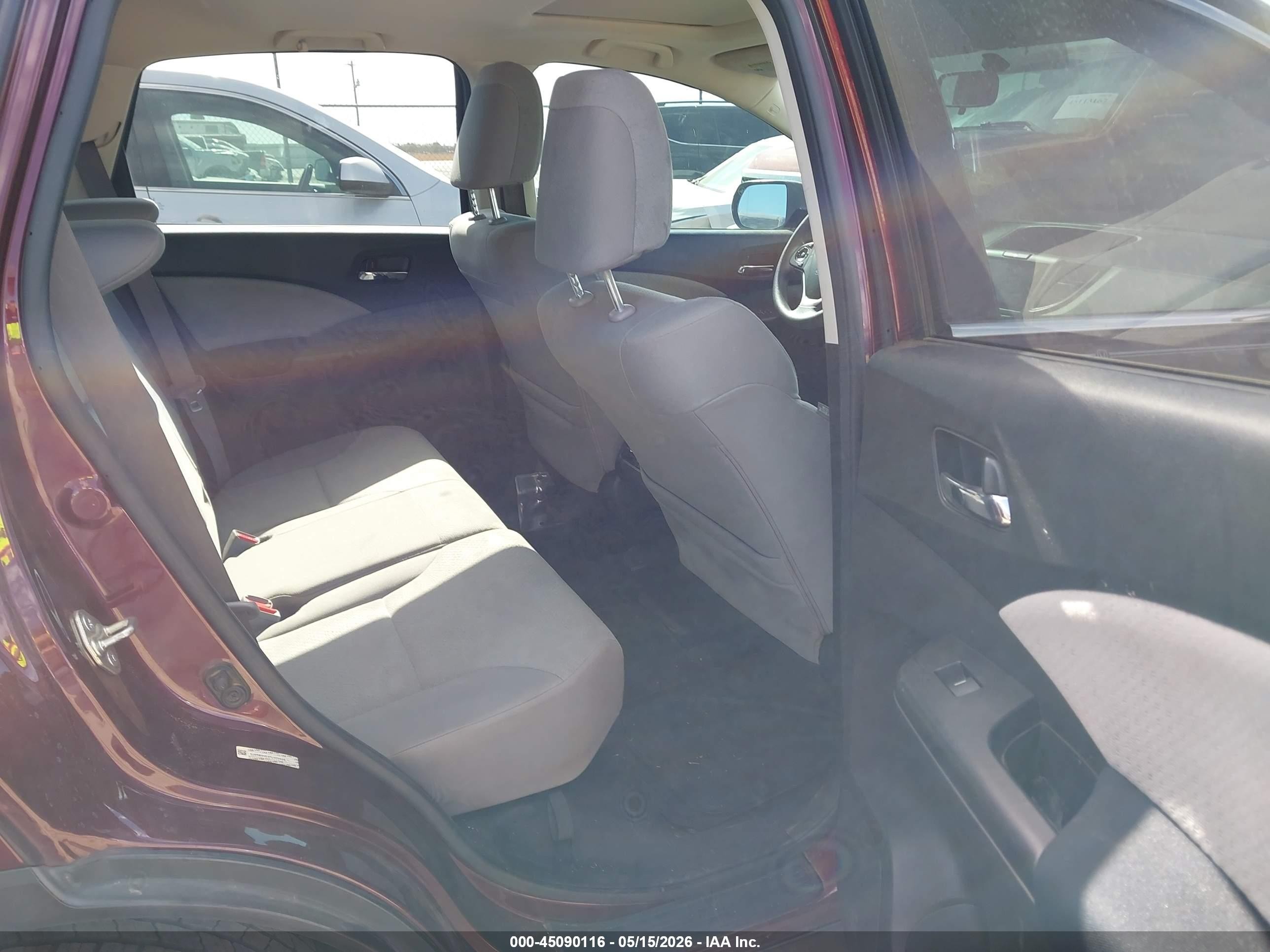 2015 Honda Cr-v Ex Maroon vin: 5J6RM3H5XFL003406