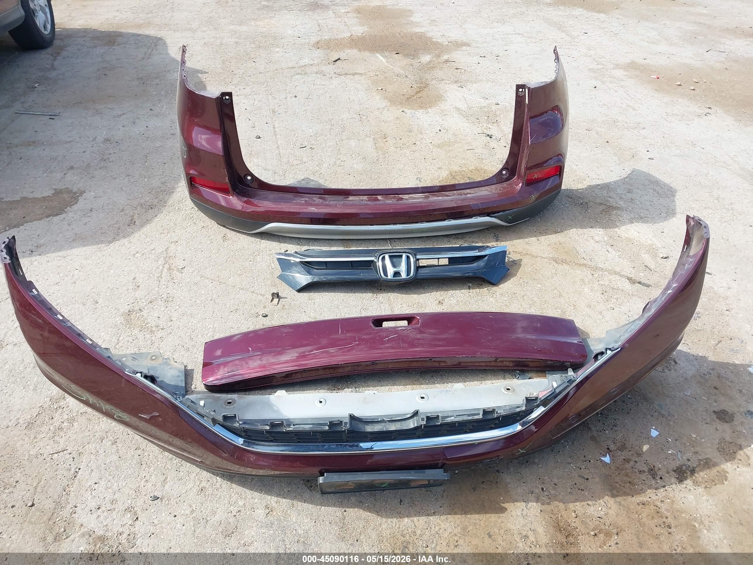 2015 Honda Cr-v Ex Maroon vin: 5J6RM3H5XFL003406