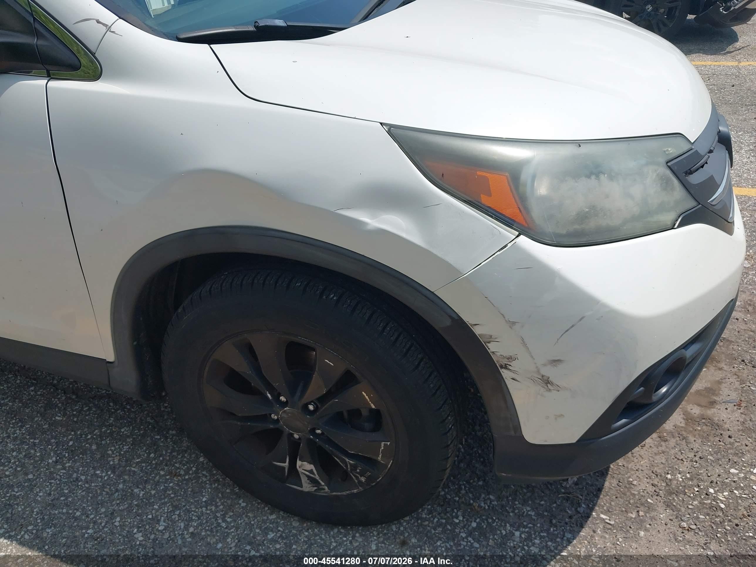2012 Honda Cr-v Ex-l White vin: 5J6RM3H70CL015139