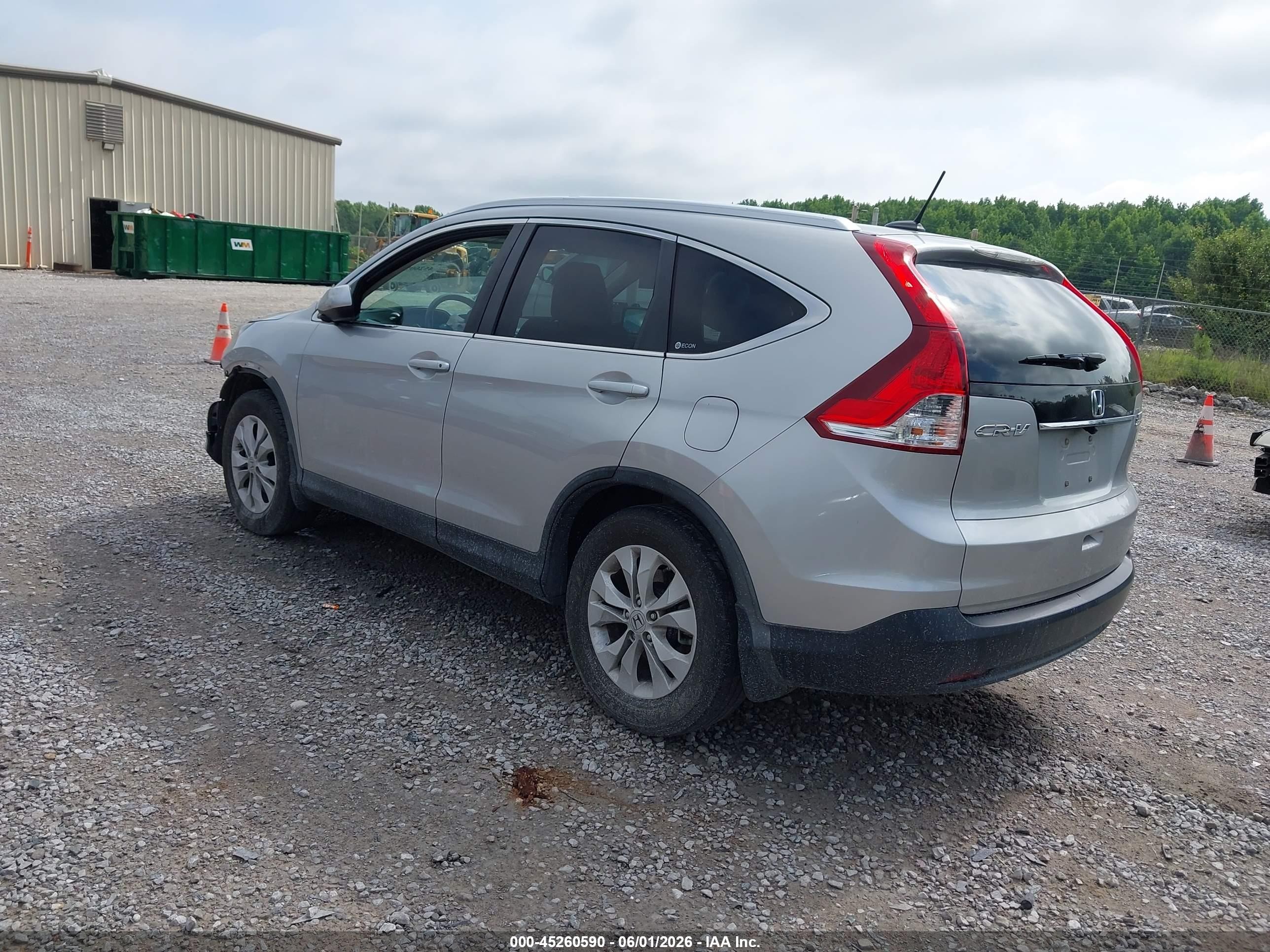 2012 Honda Cr-v Ex-l Silver vin: 5J6RM3H70CL024679