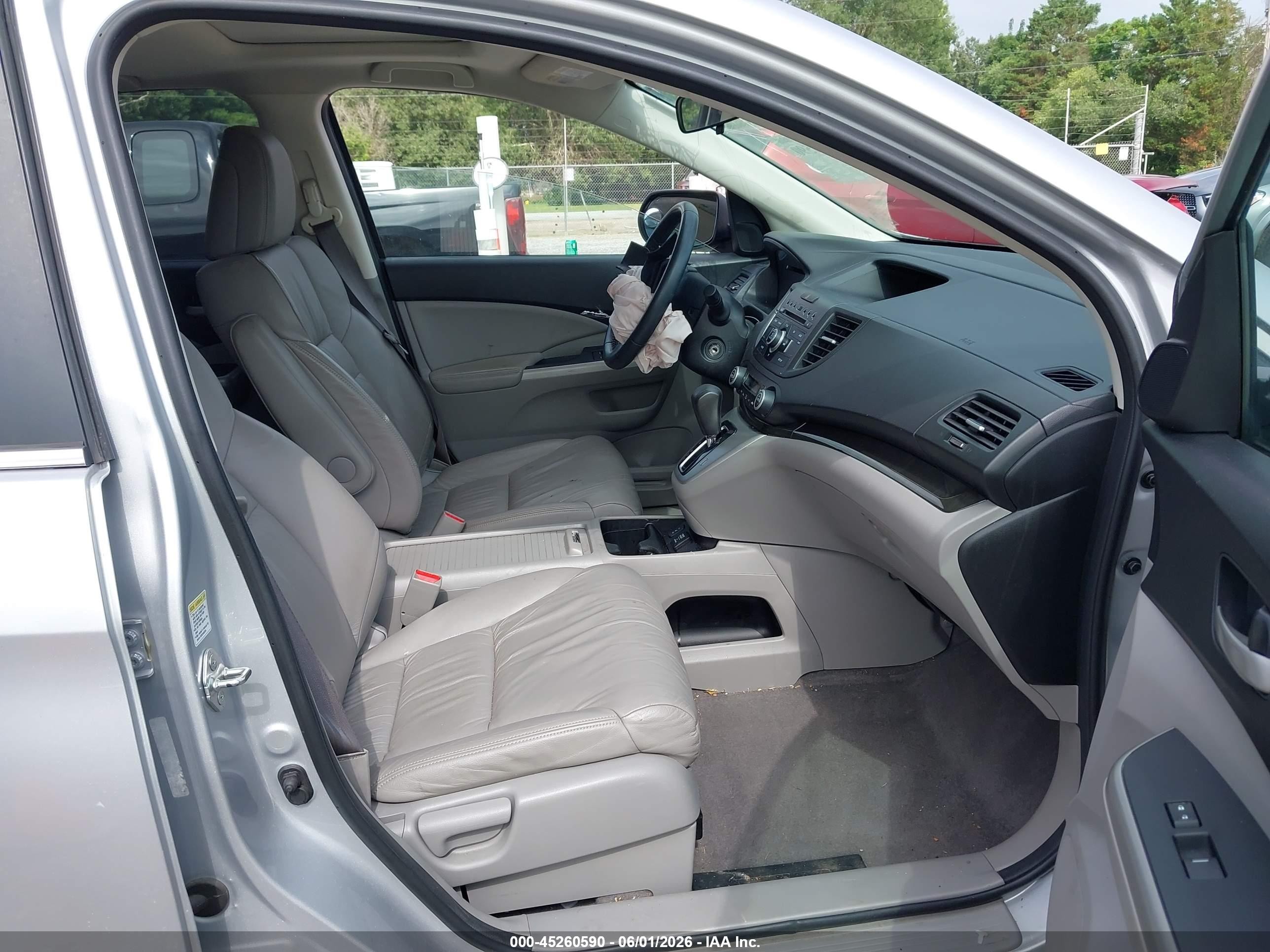 2012 Honda Cr-v Ex-l Silver vin: 5J6RM3H70CL024679
