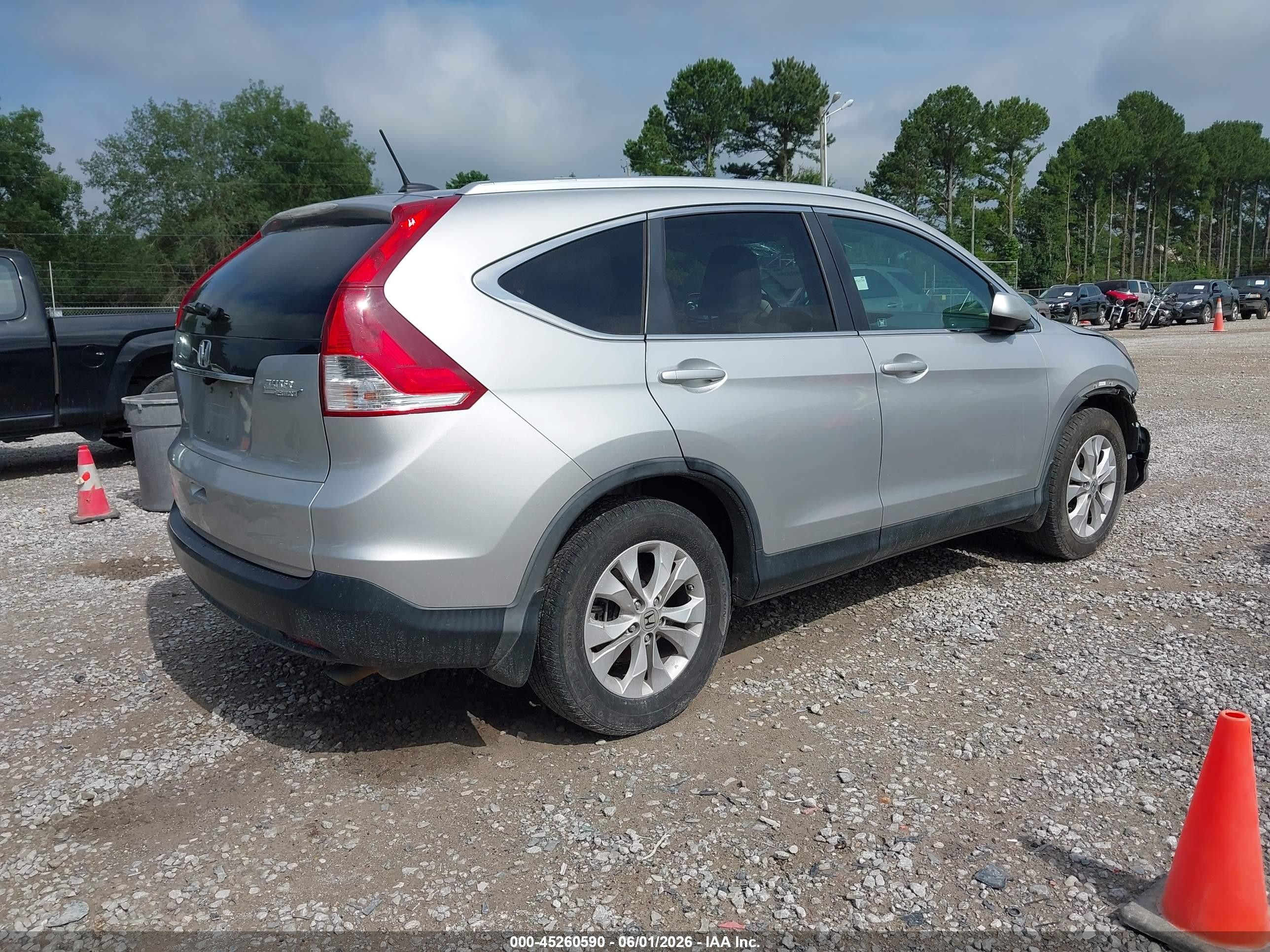 2012 Honda Cr-v Ex-l Silver vin: 5J6RM3H70CL024679