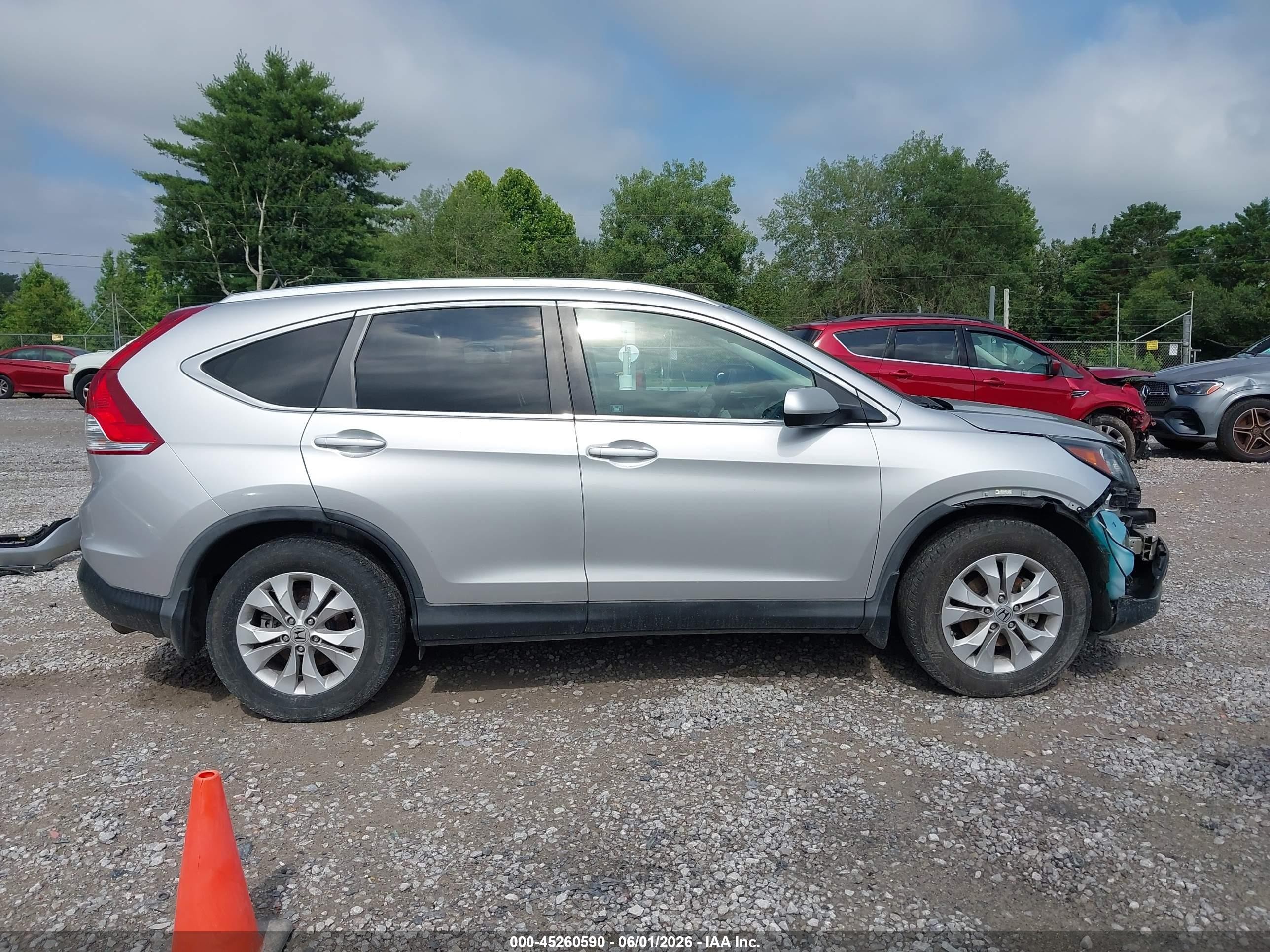 2012 Honda Cr-v Ex-l Silver vin: 5J6RM3H70CL024679