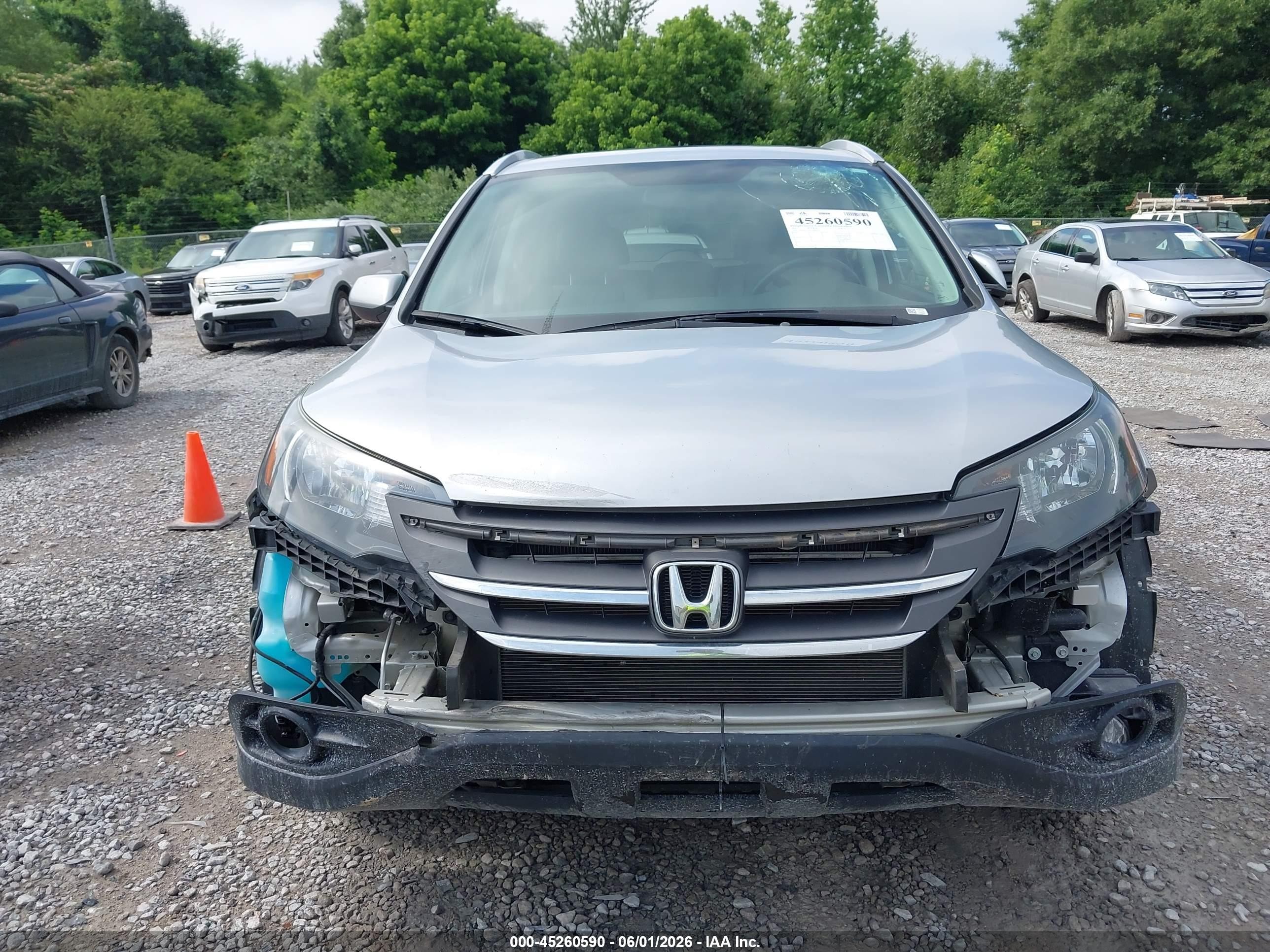 2012 Honda Cr-v Ex-l Silver vin: 5J6RM3H70CL024679