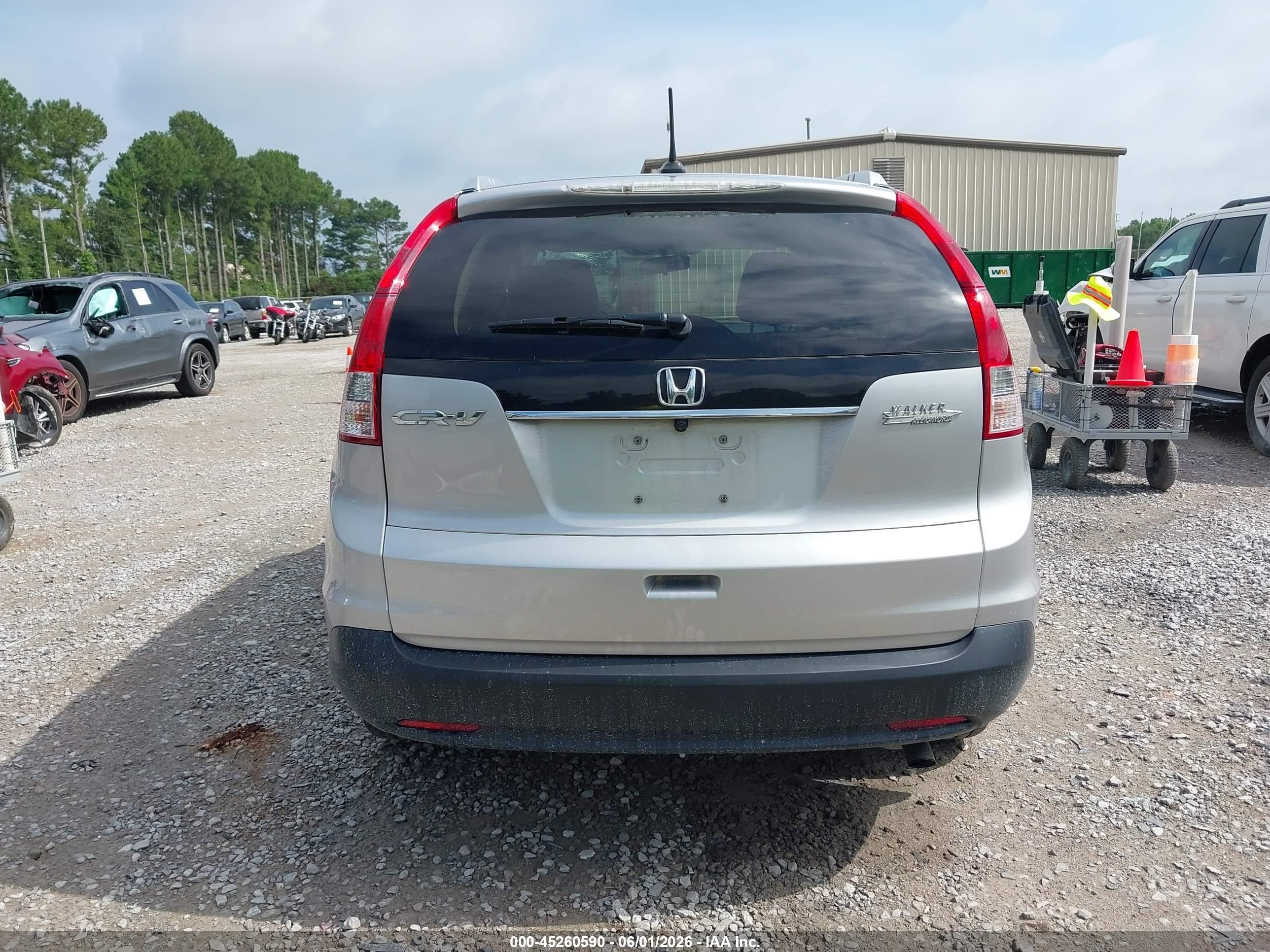 2012 Honda Cr-v Ex-l Silver vin: 5J6RM3H70CL024679