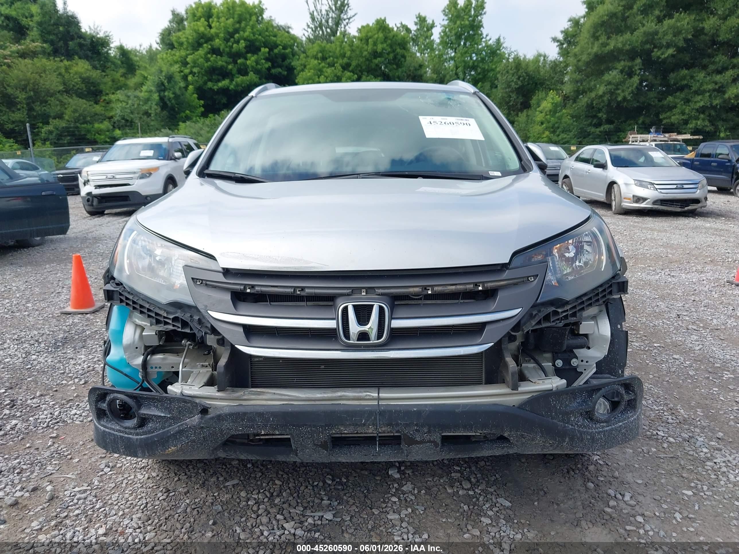 2012 Honda Cr-v Ex-l Silver vin: 5J6RM3H70CL024679