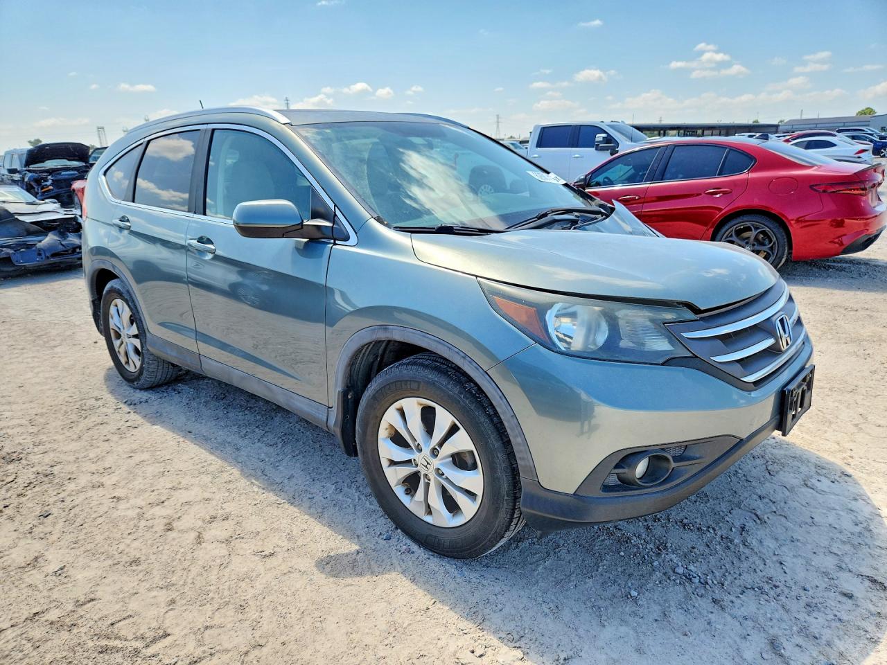 2012 Honda Cr-v Exl Blue vin: 5J6RM3H70CL028408