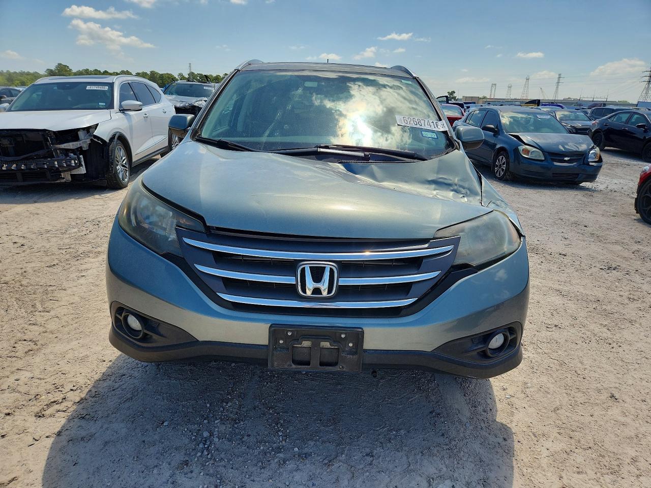 2012 Honda Cr-v Exl Blue vin: 5J6RM3H70CL028408