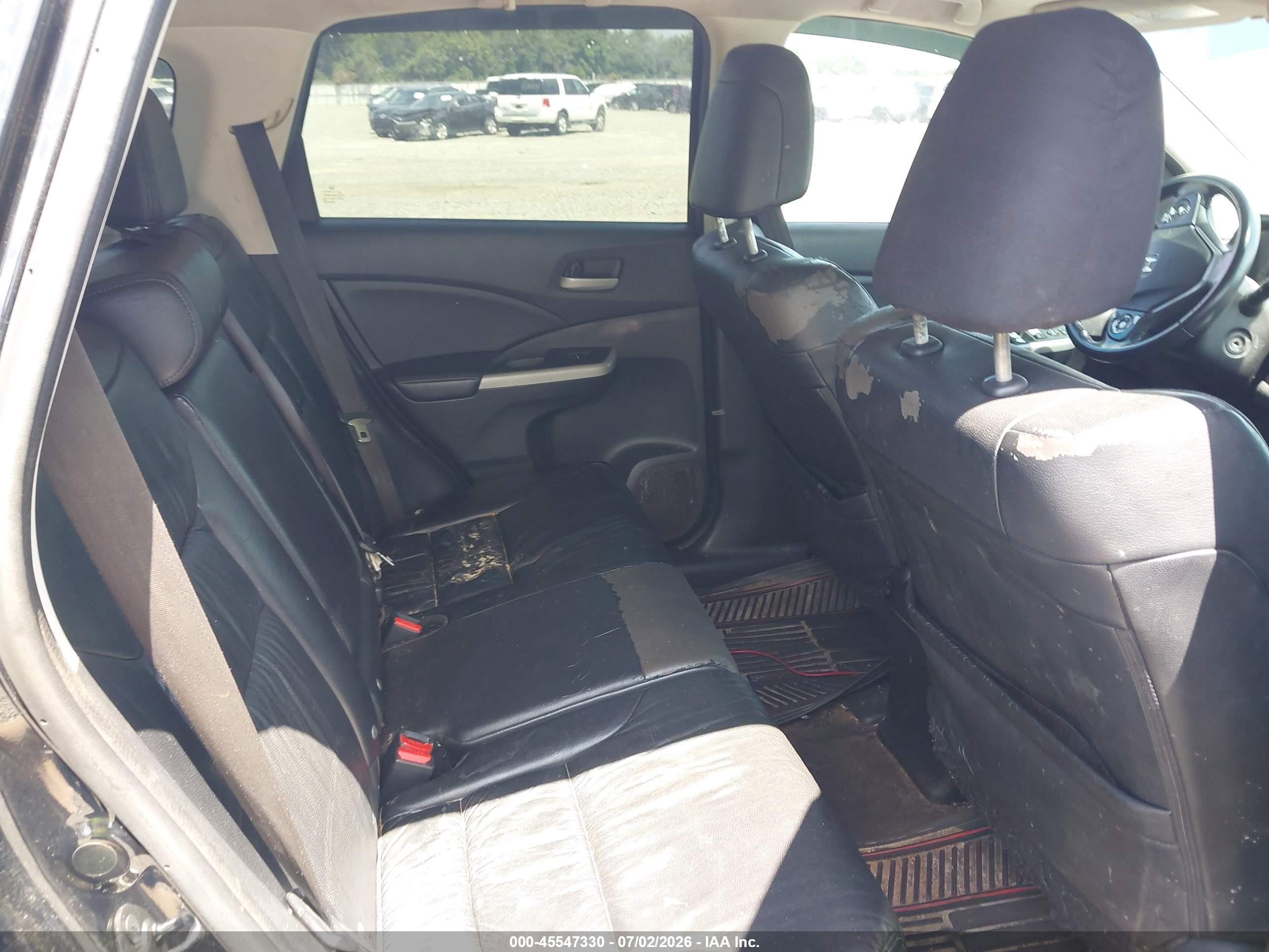 2012 Honda Cr-v Ex-l Black vin: 5J6RM3H70CL035827