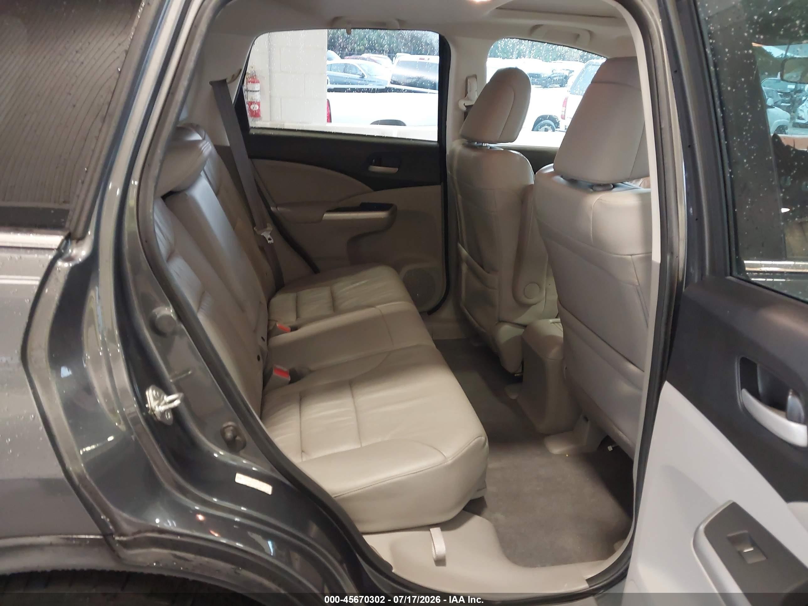 2012 Honda Cr-v Ex-l Gray vin: 5J6RM3H70CL041899