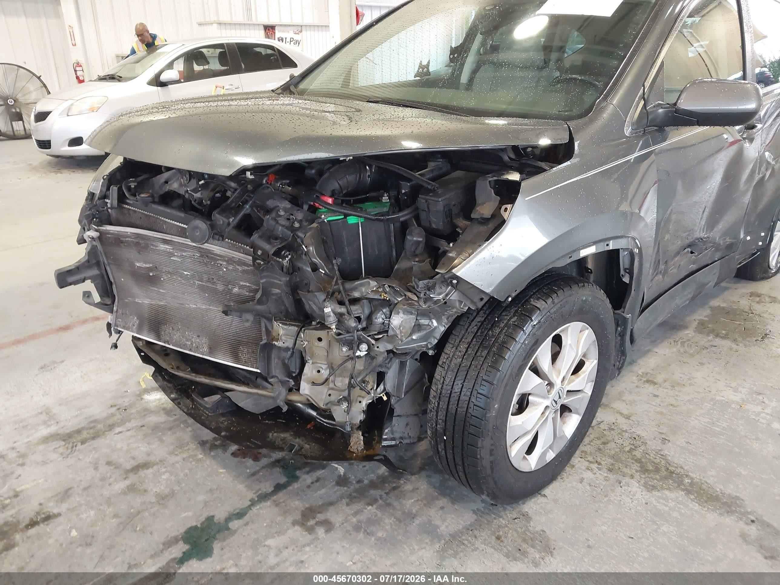 2012 Honda Cr-v Ex-l Gray vin: 5J6RM3H70CL041899