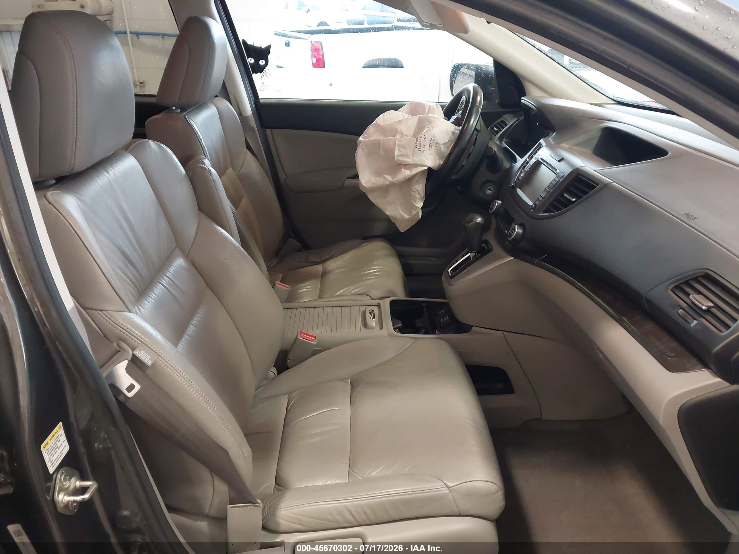 2012 Honda Cr-v Ex-l Gray vin: 5J6RM3H70CL041899