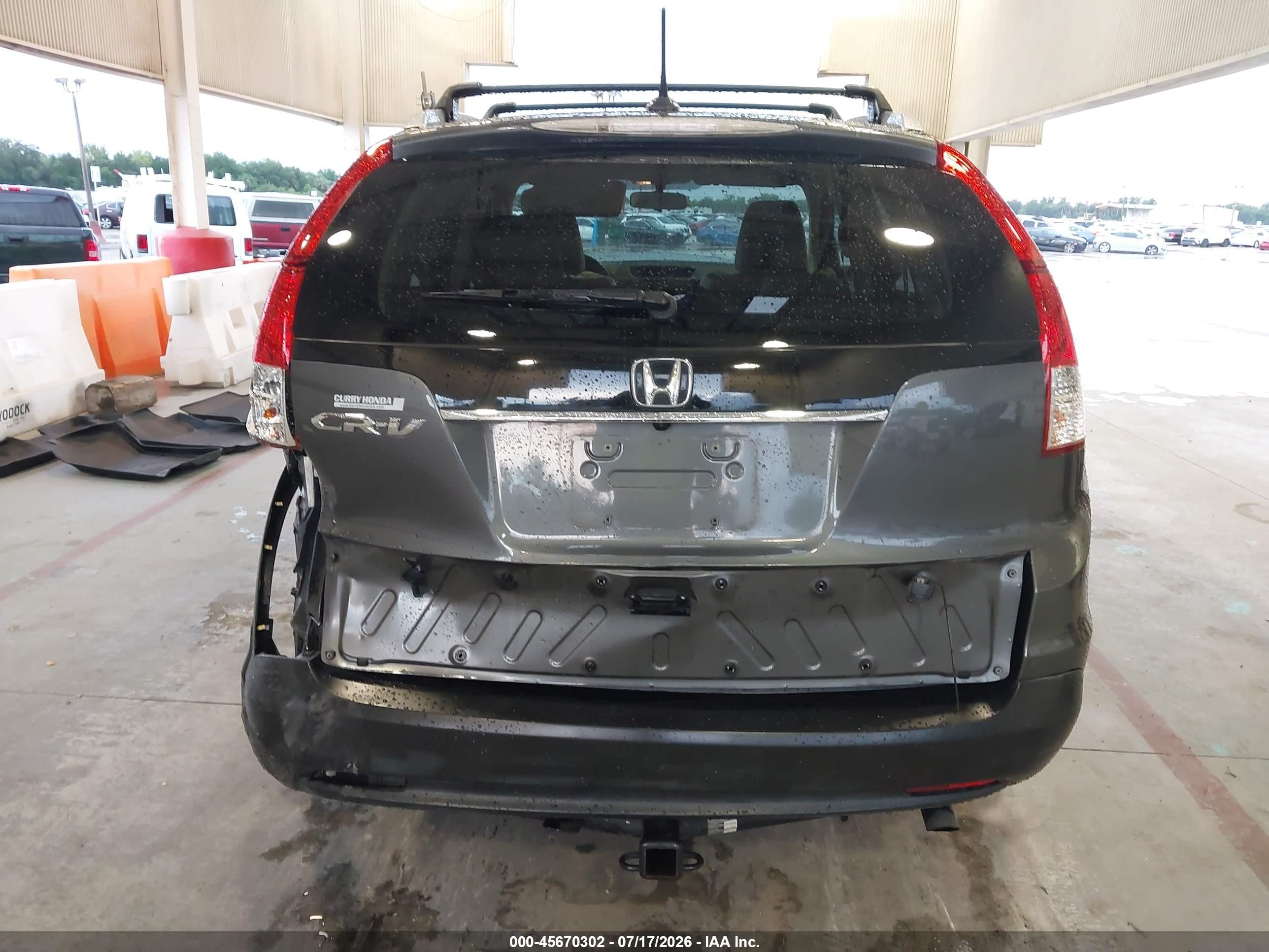 2012 Honda Cr-v Ex-l Gray vin: 5J6RM3H70CL041899