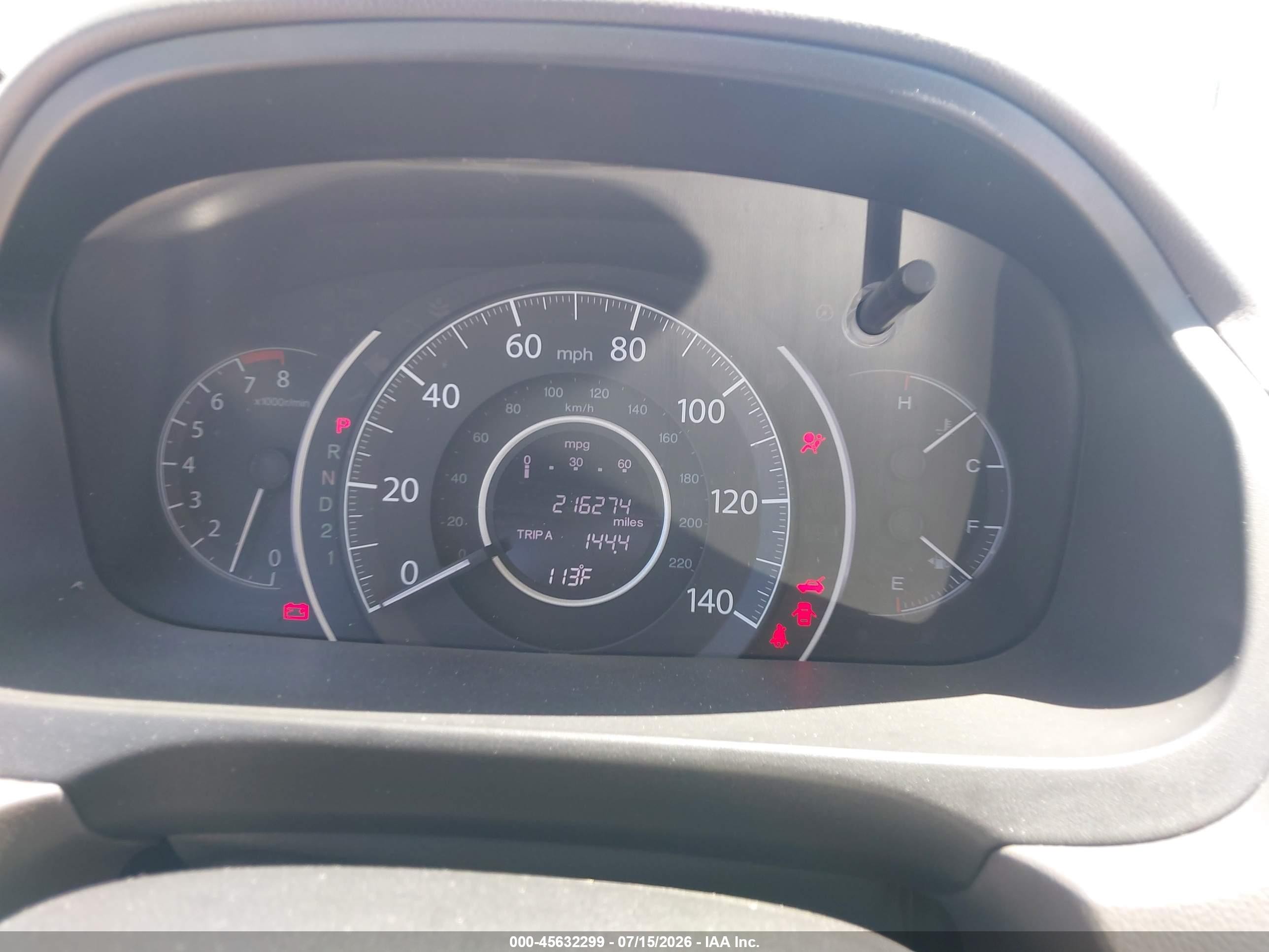 2012 Honda Cr-v Ex-l White vin: 5J6RM3H70CL048075