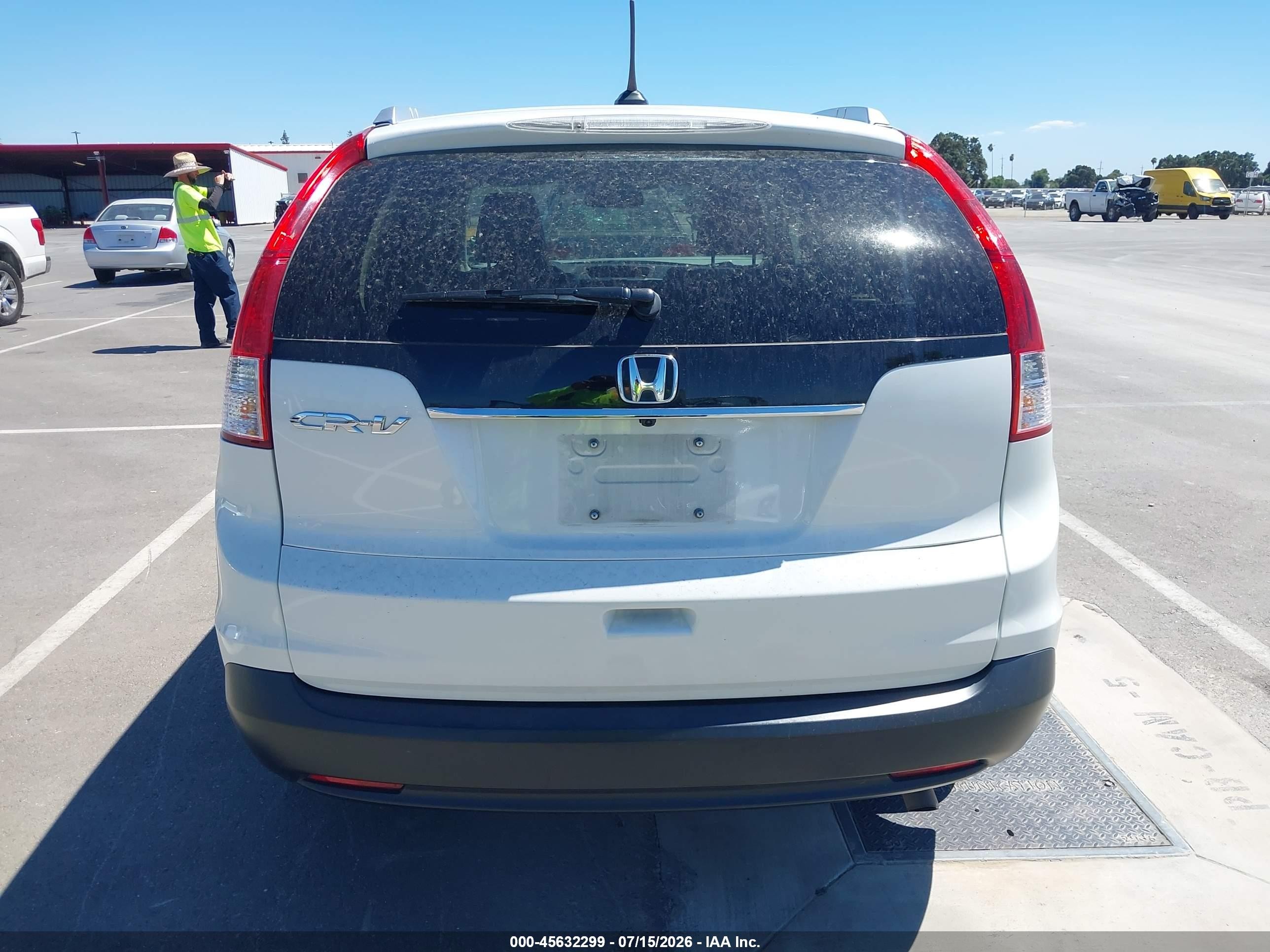 2012 Honda Cr-v Ex-l White vin: 5J6RM3H70CL048075