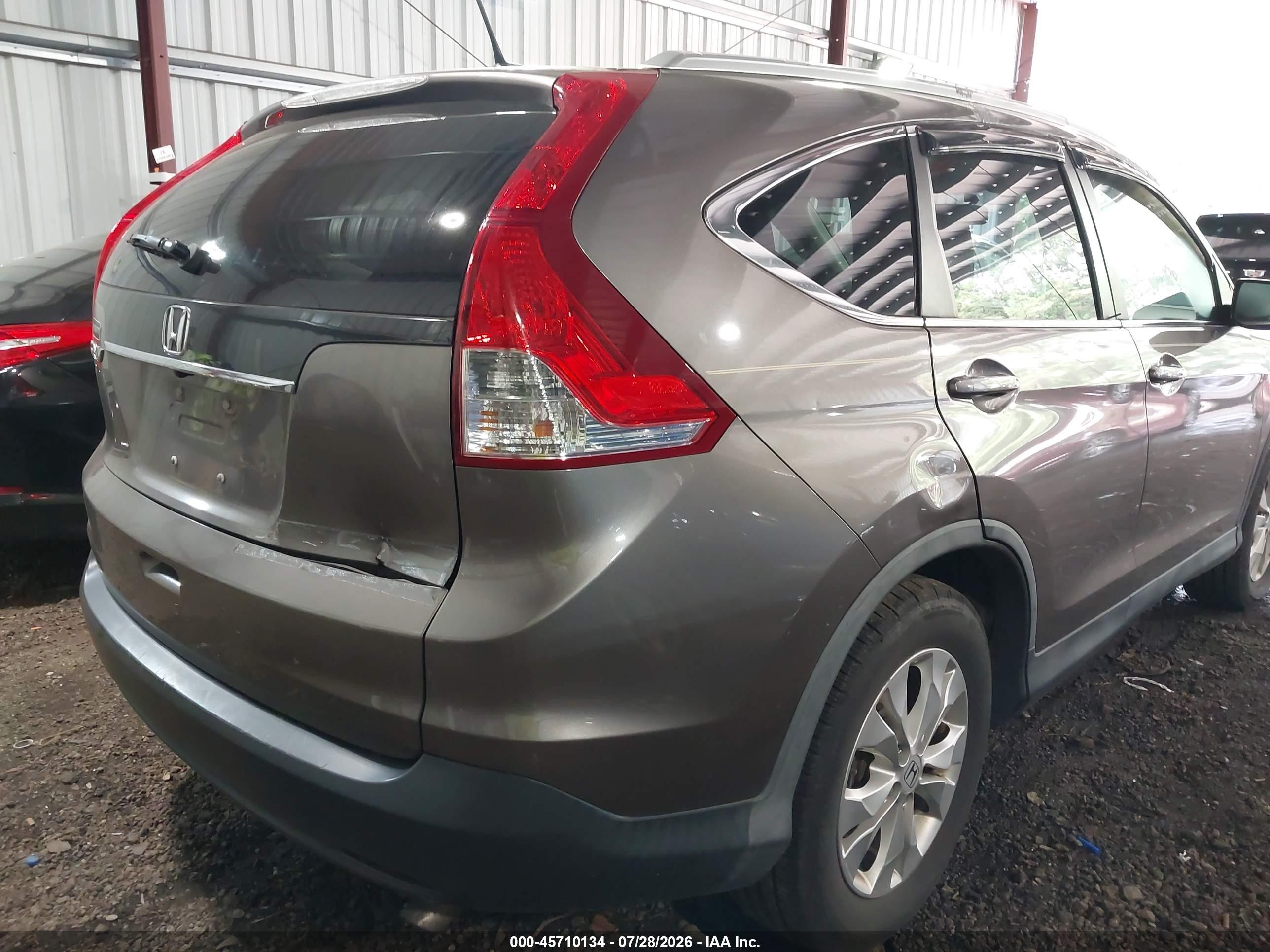 2013 Honda Cr-v Ex-l Brown vin: 5J6RM3H70DL005163