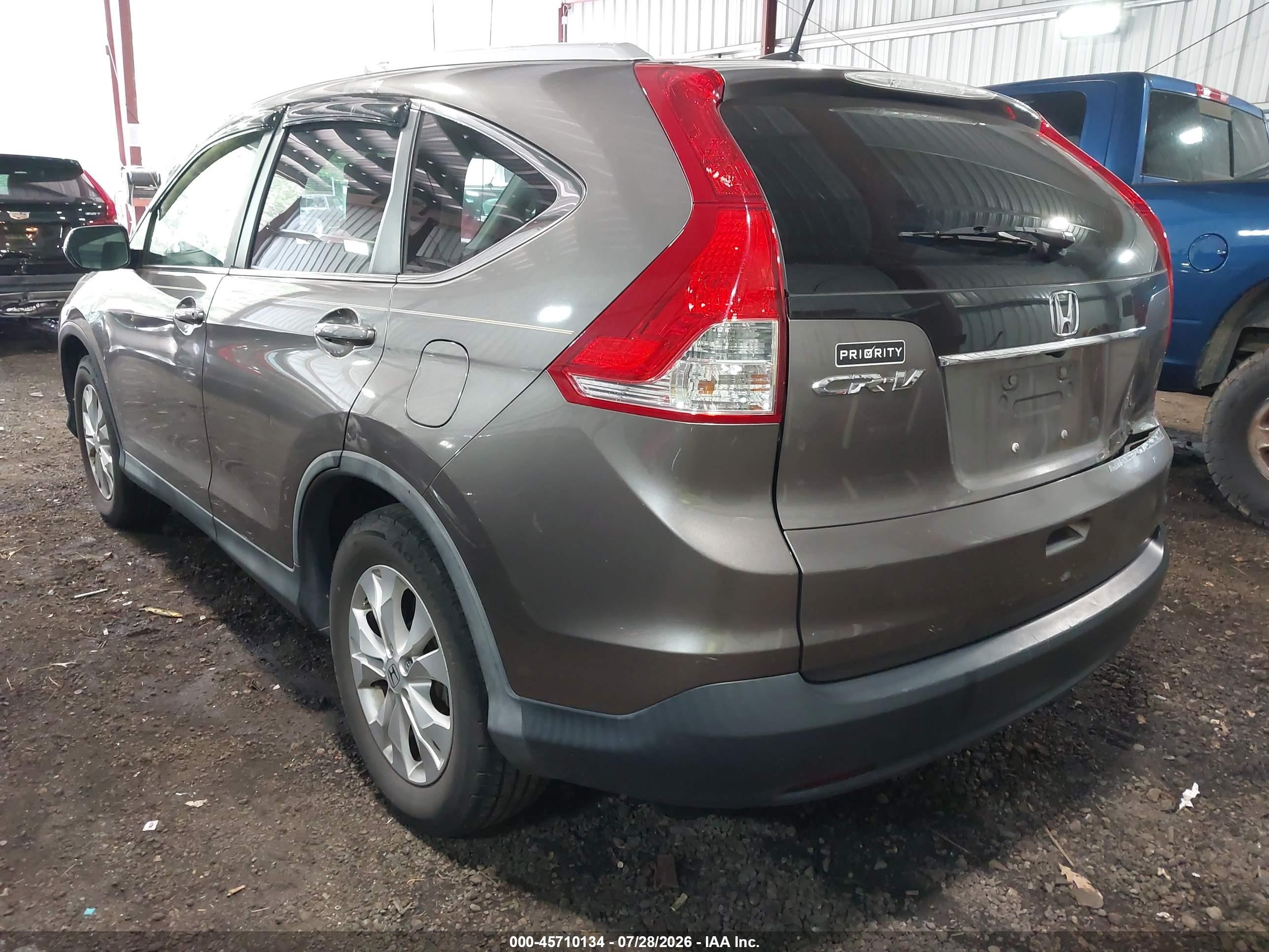 2013 Honda Cr-v Ex-l Brown vin: 5J6RM3H70DL005163