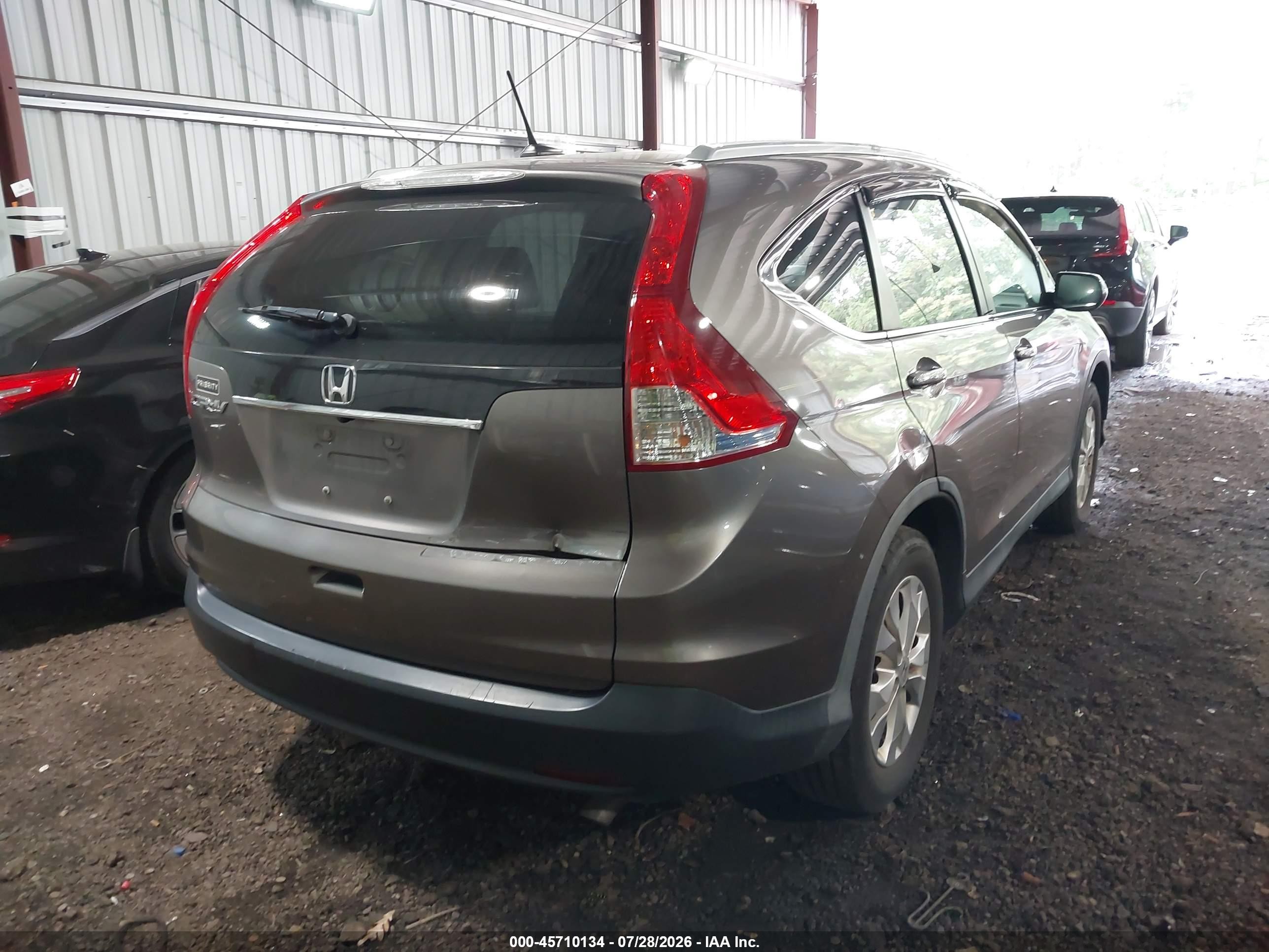 2013 Honda Cr-v Ex-l Brown vin: 5J6RM3H70DL005163