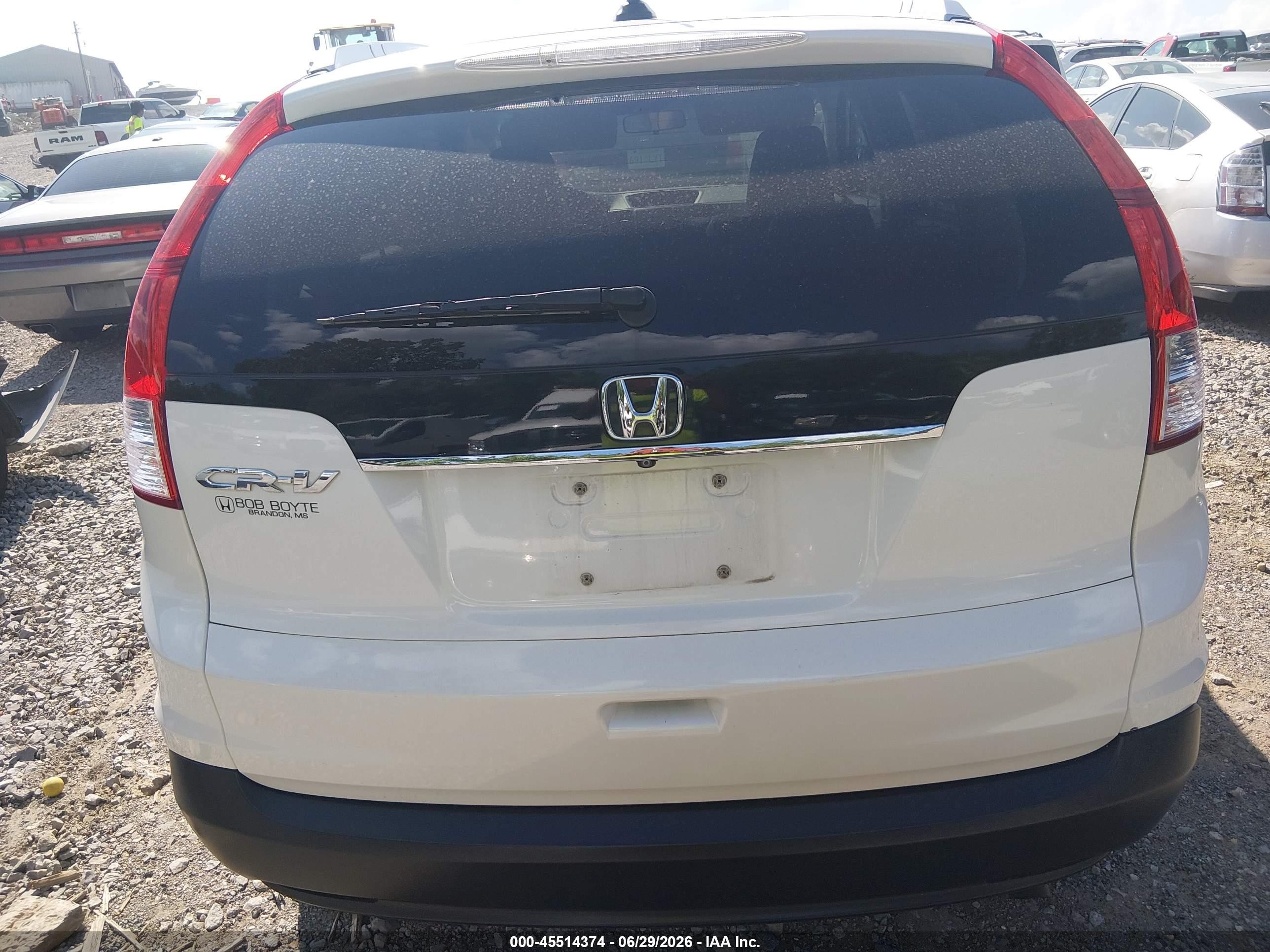 2013 Honda Cr-v Ex-l White vin: 5J6RM3H70DL037336