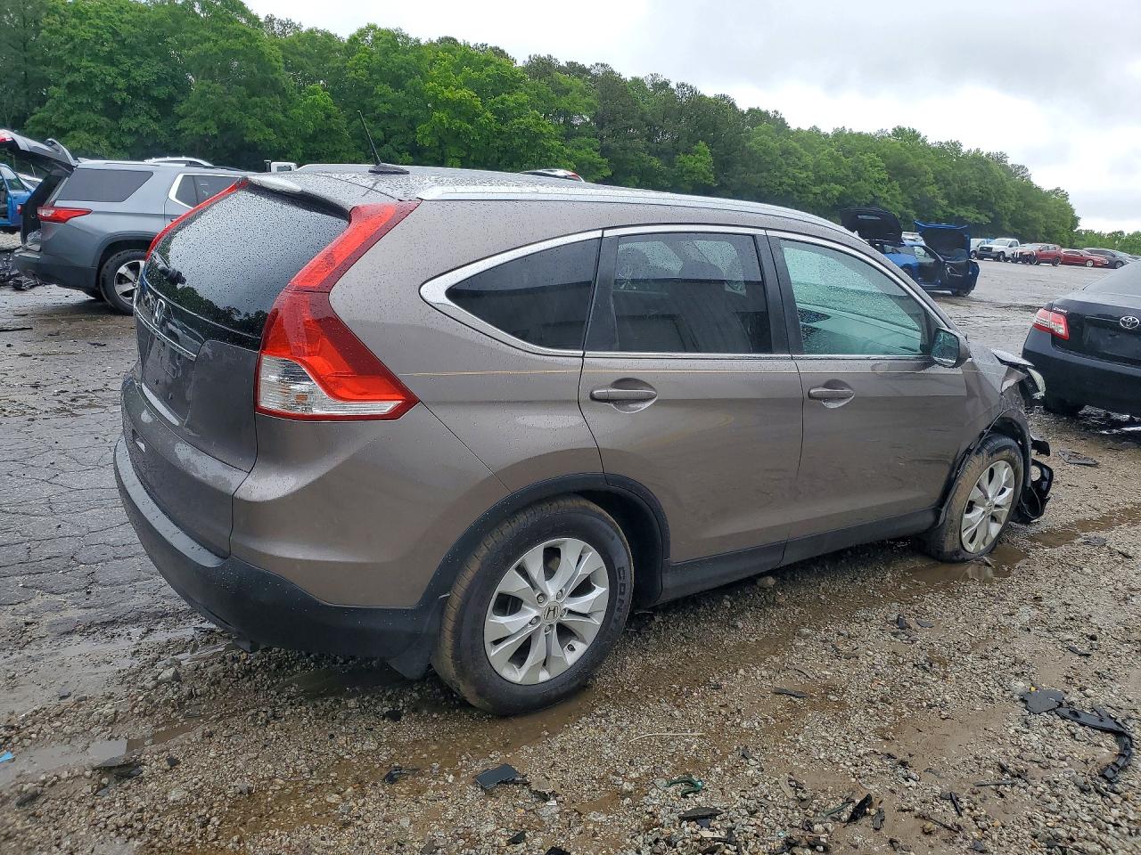 2013 Honda Cr-v Exl Коричневый vin: 5J6RM3H70DL041547