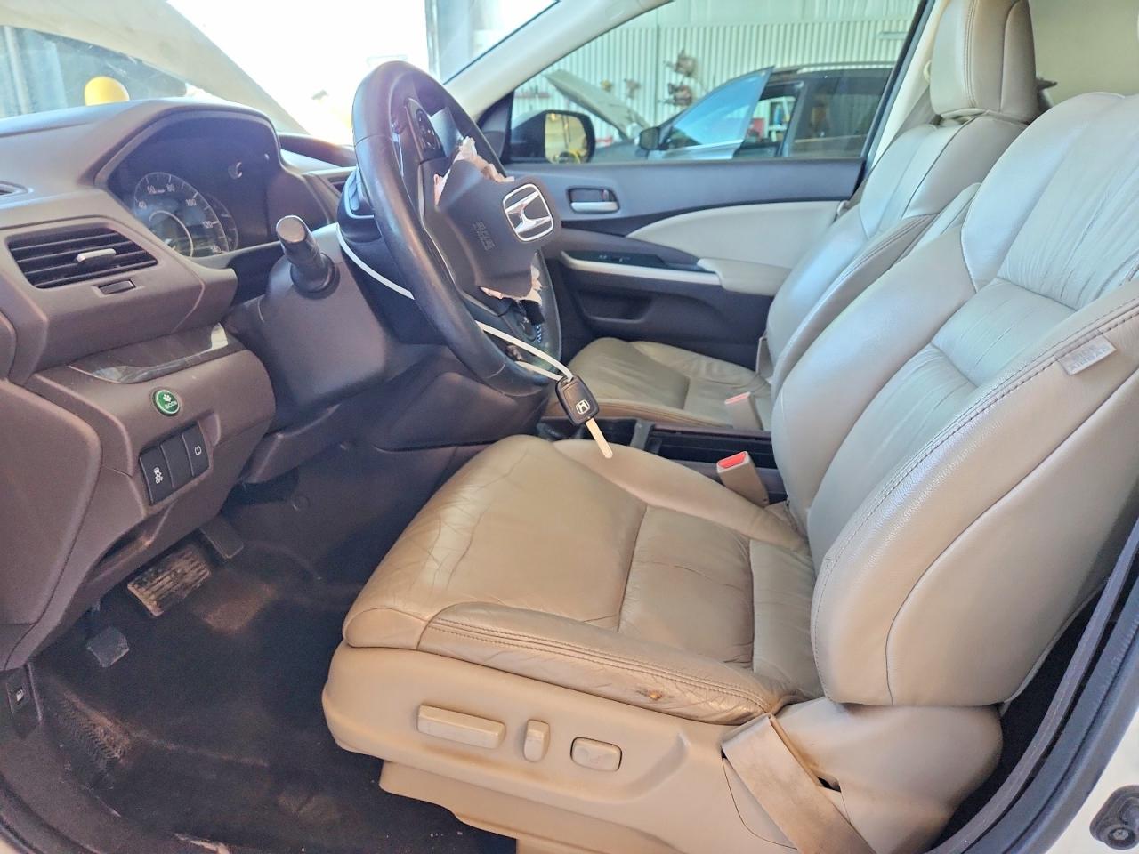 2014 Honda Cr-v Exl White vin: 5J6RM3H70EL003379