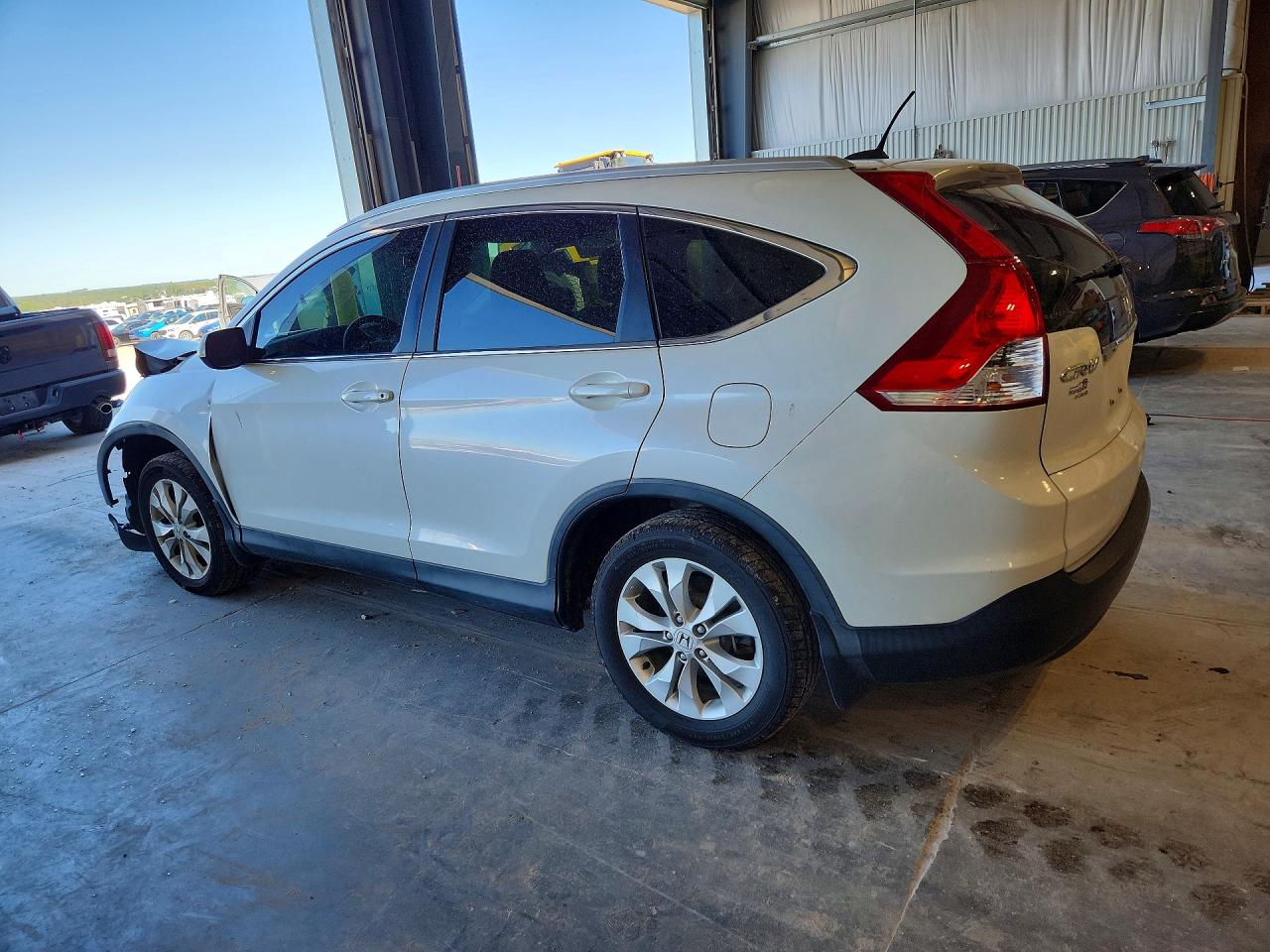 2014 Honda Cr-v Exl White vin: 5J6RM3H70EL003379