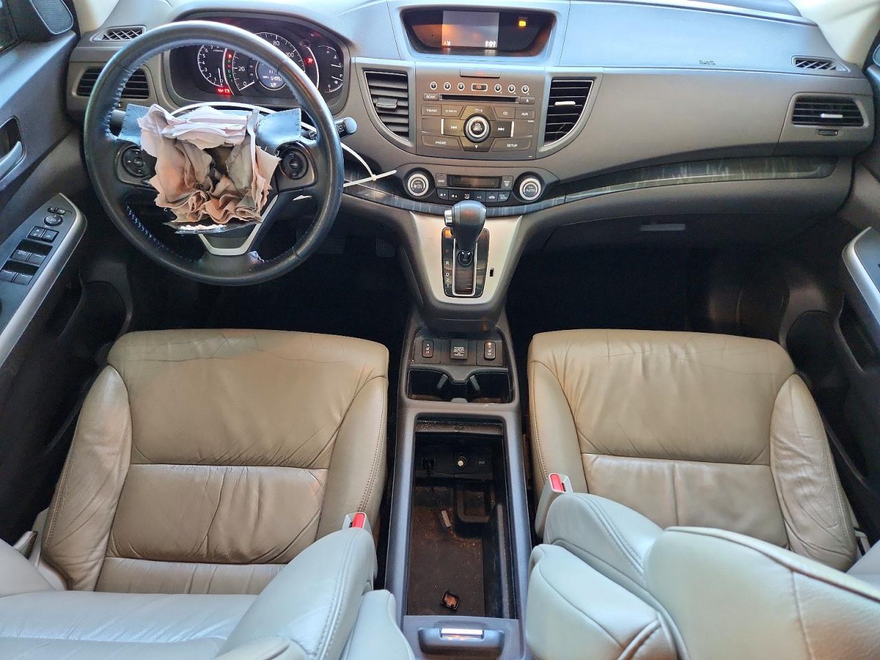 2014 Honda Cr-v Exl White vin: 5J6RM3H70EL003379
