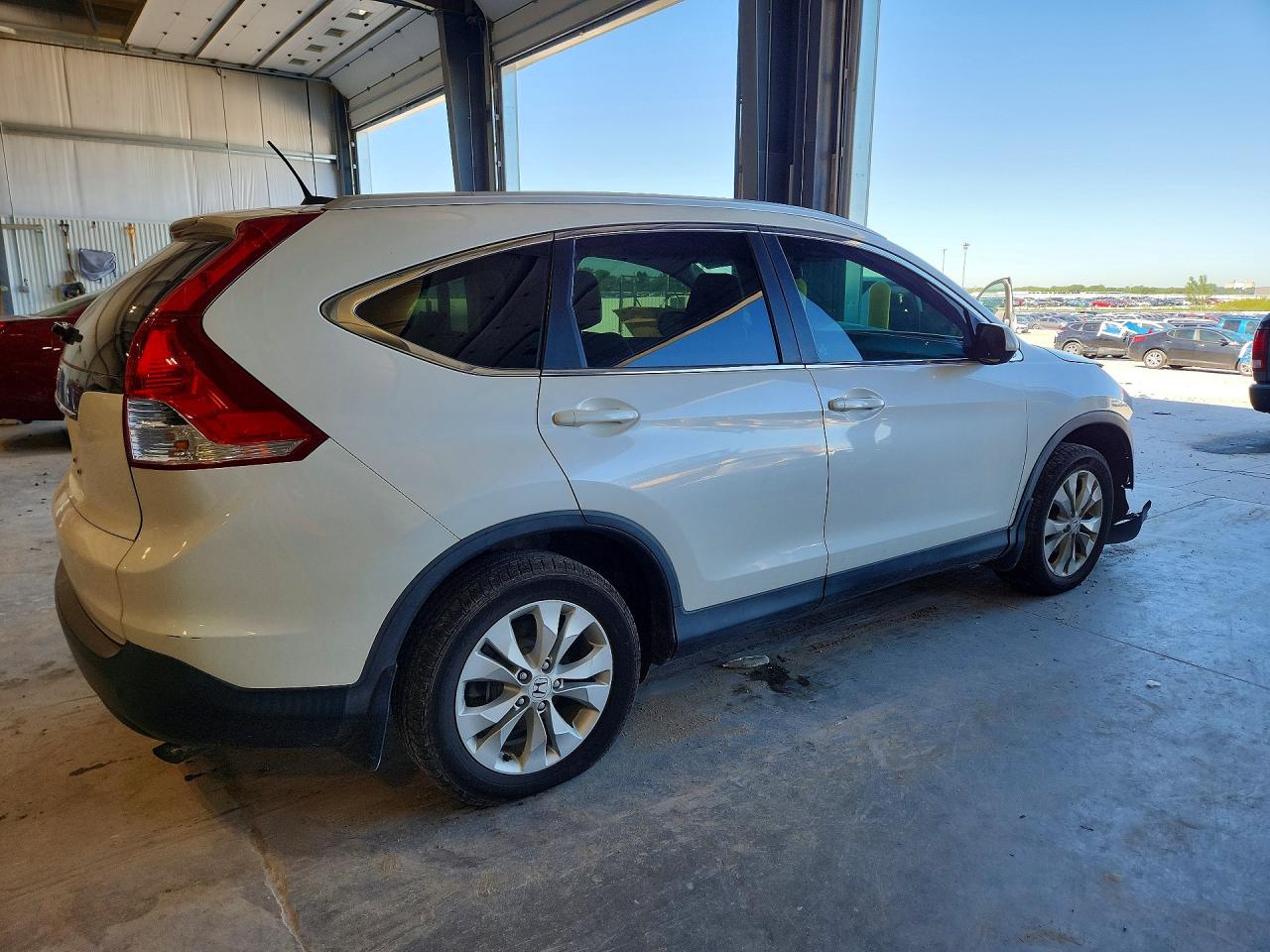2014 Honda Cr-v Exl White vin: 5J6RM3H70EL003379