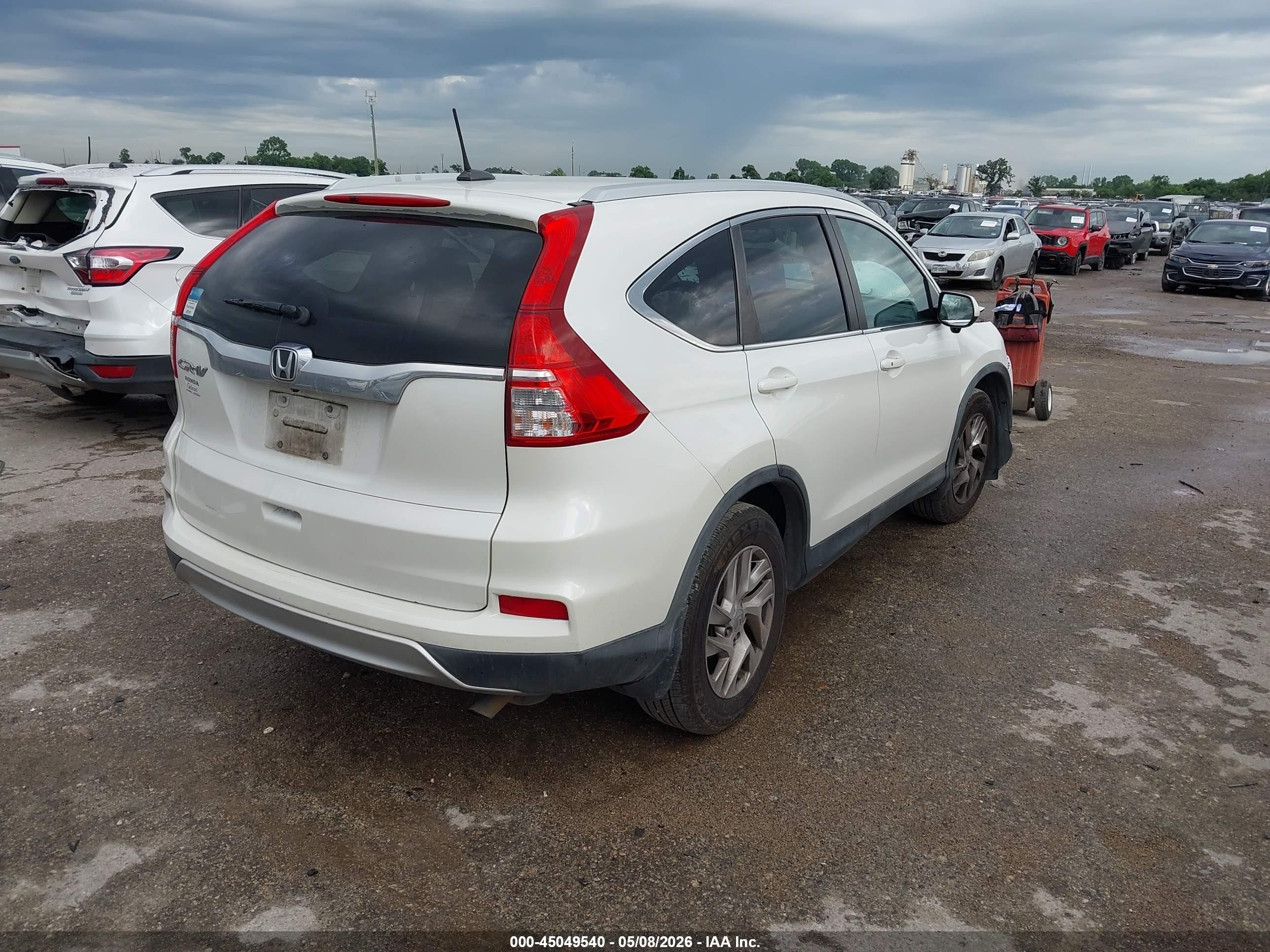 2015 Honda Cr-v Ex-l Белый vin: 5J6RM3H70FL014870