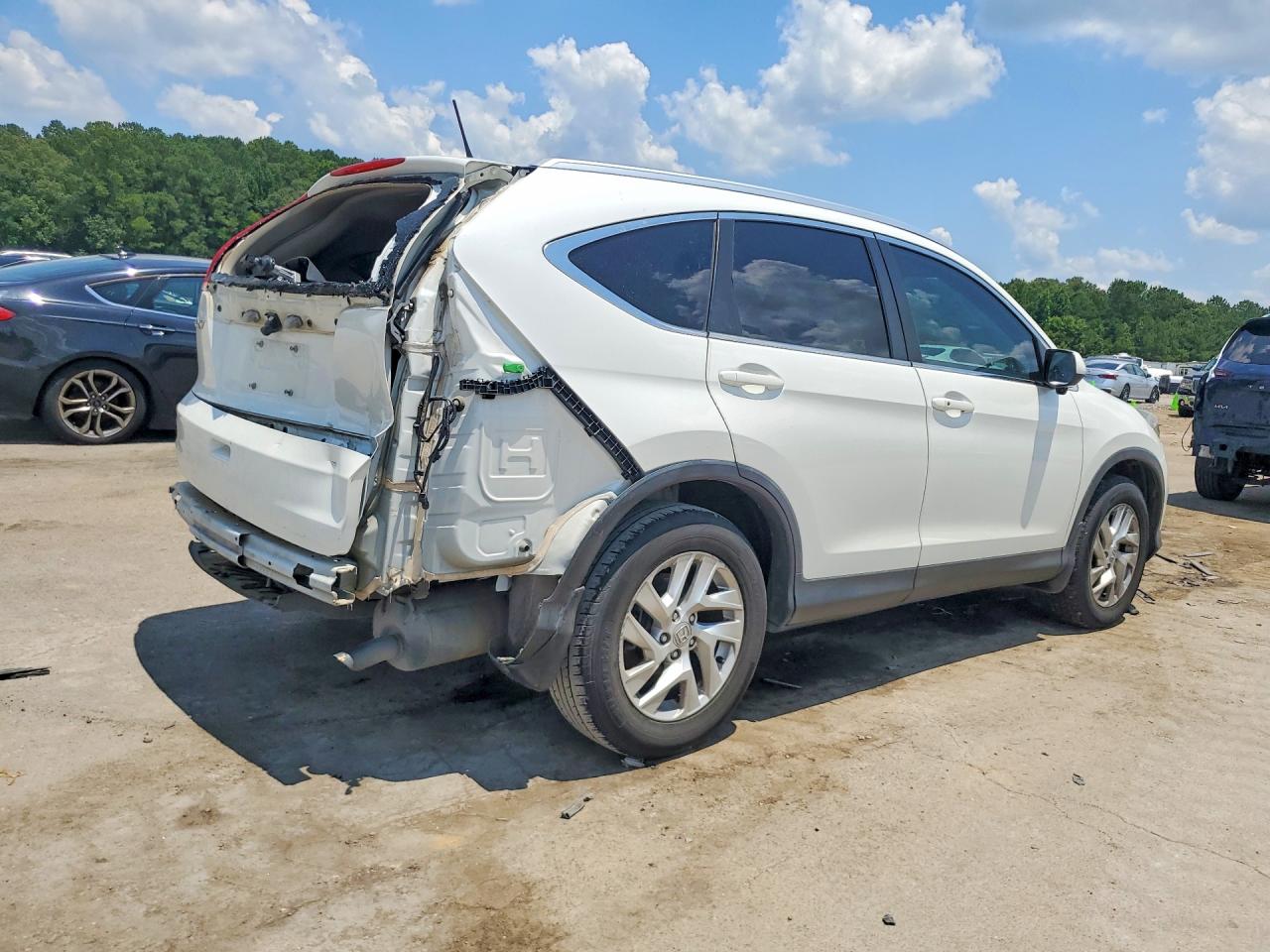 2015 Honda Cr-v Exl White vin: 5J6RM3H70FL026355