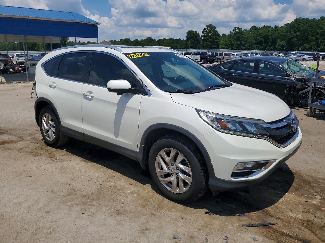 2015 Honda Cr-v Exl White vin: 5J6RM3H70FL026355