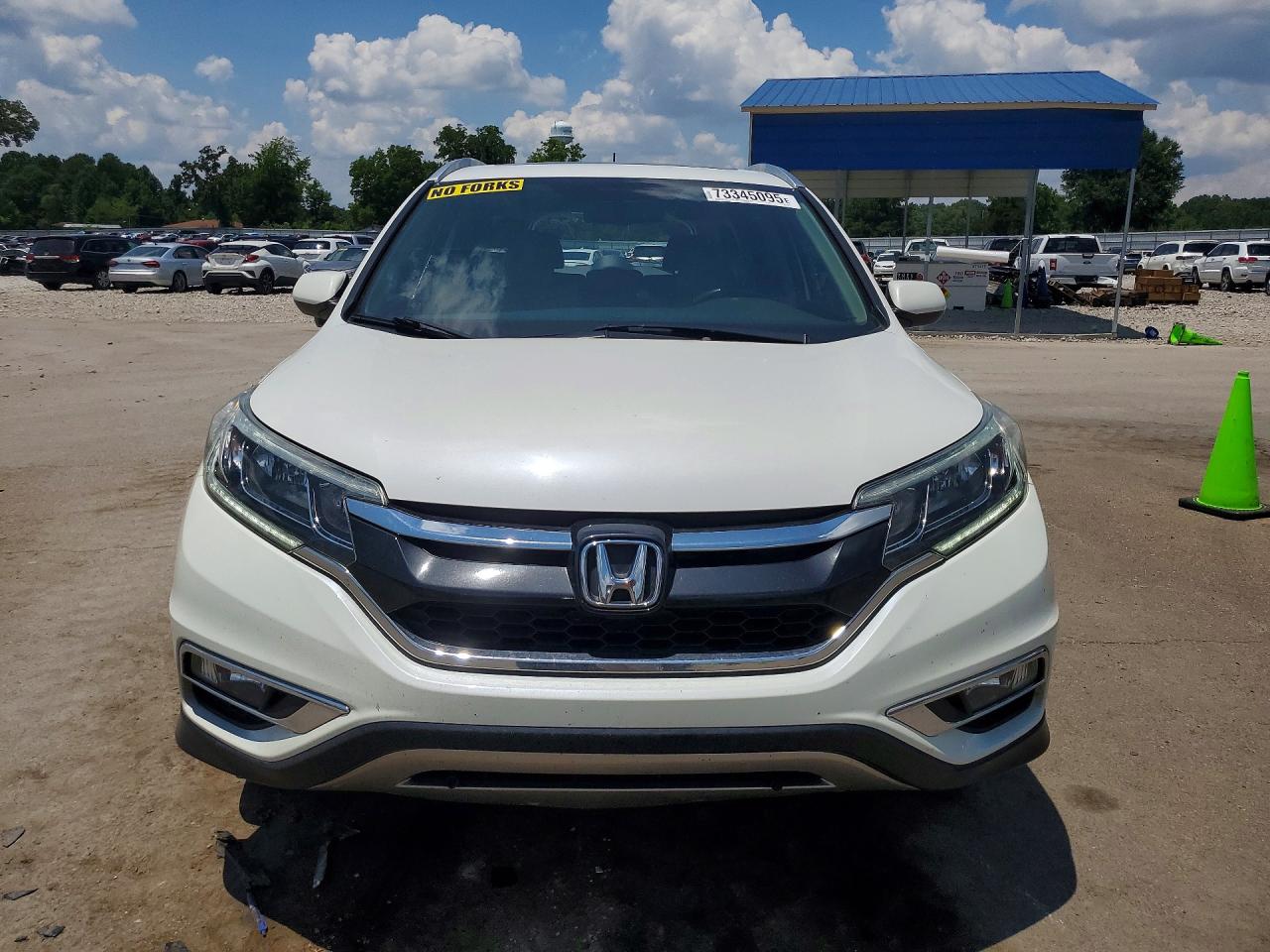 2015 Honda Cr-v Exl White vin: 5J6RM3H70FL026355