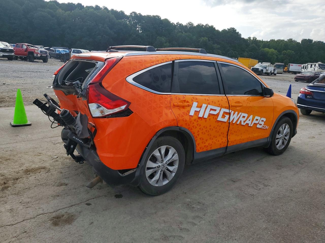 2012 Honda Cr-v Exl Orange vin: 5J6RM3H71CL006899