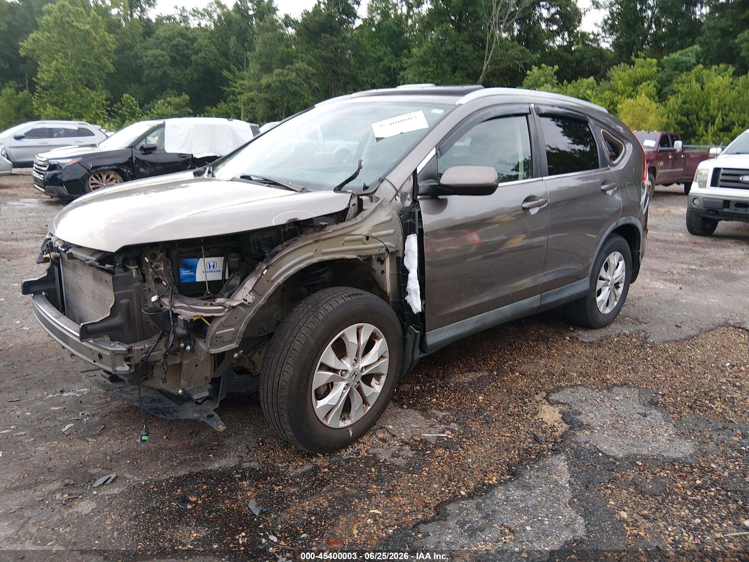 2012 Honda Cr-v Ex-l Черный vin: 5J6RM3H71CL009821