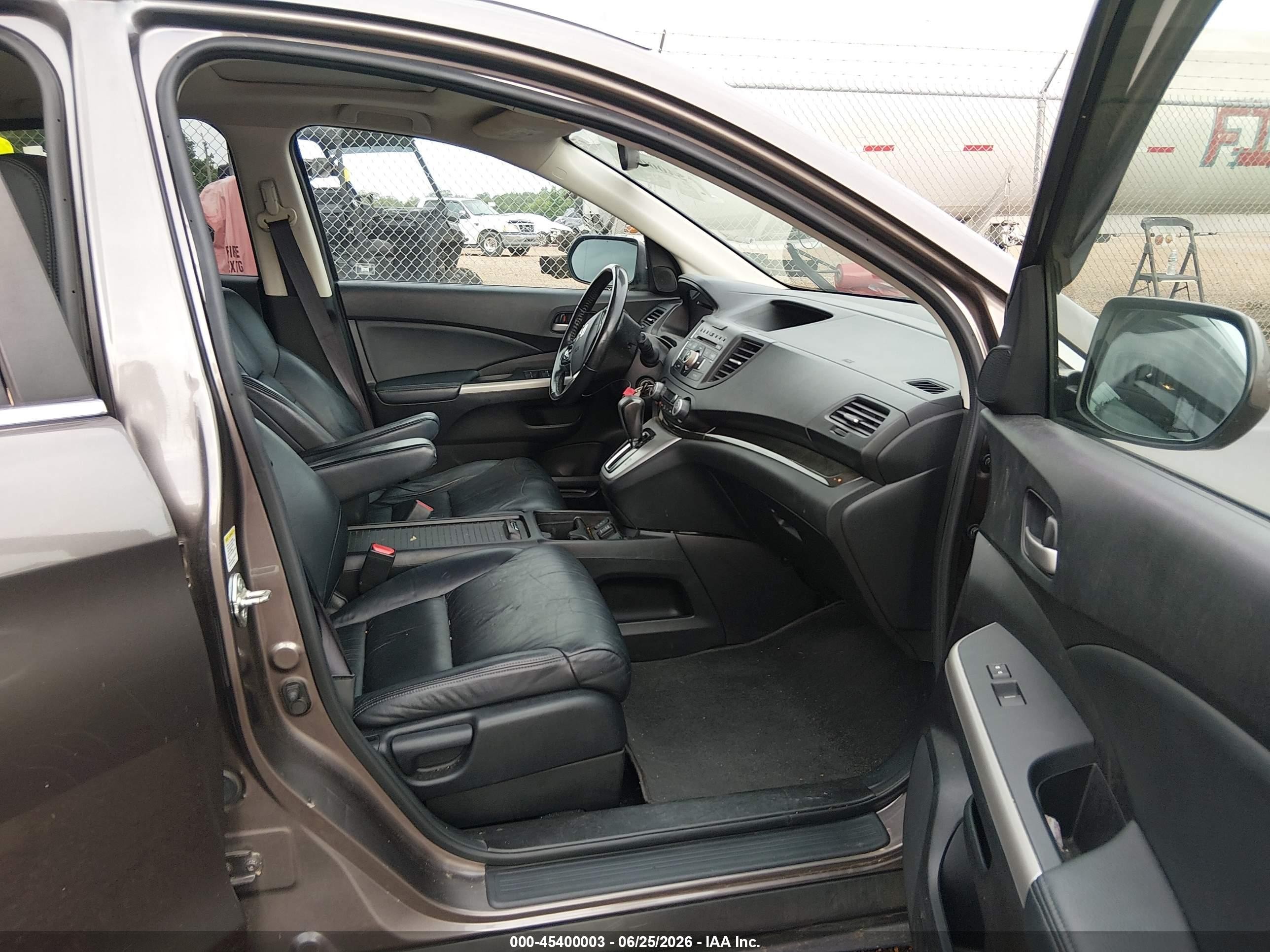2012 Honda Cr-v Ex-l Черный vin: 5J6RM3H71CL009821